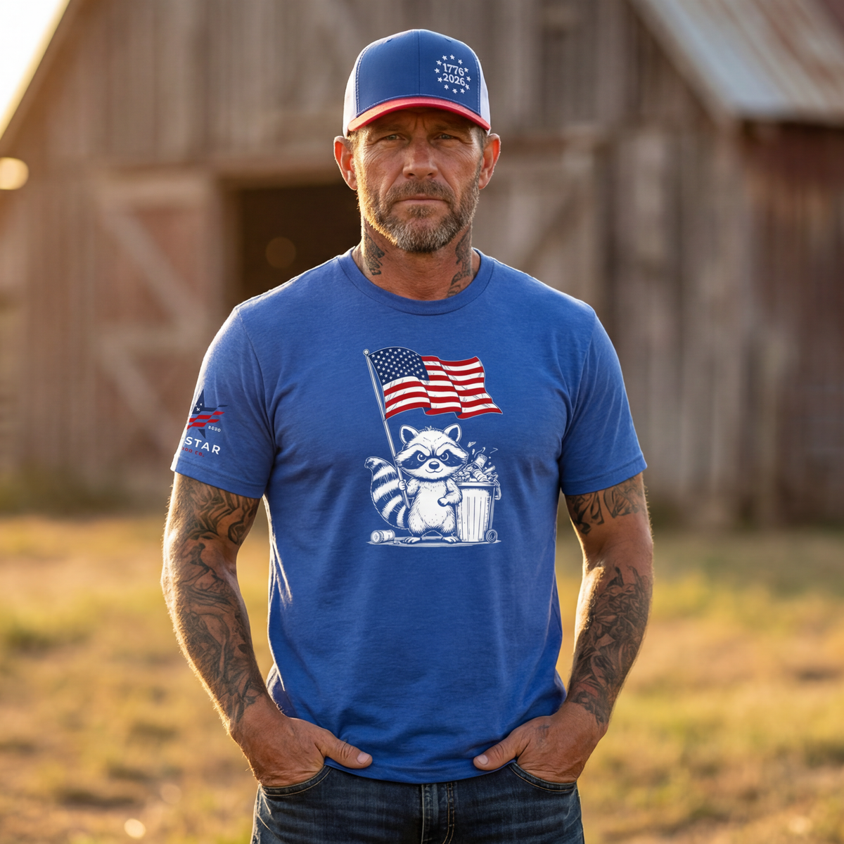 250 YEARS OF FREEDOM TRUCKER HAT - RED, WHITE &amp; BLUE