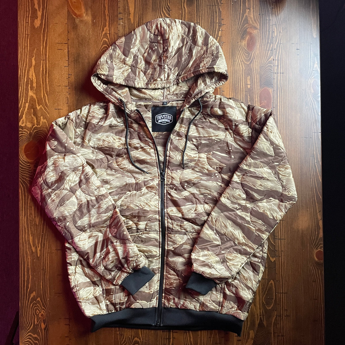 WOOBIE ZIP-UP JACKET - DESERT STRIPE