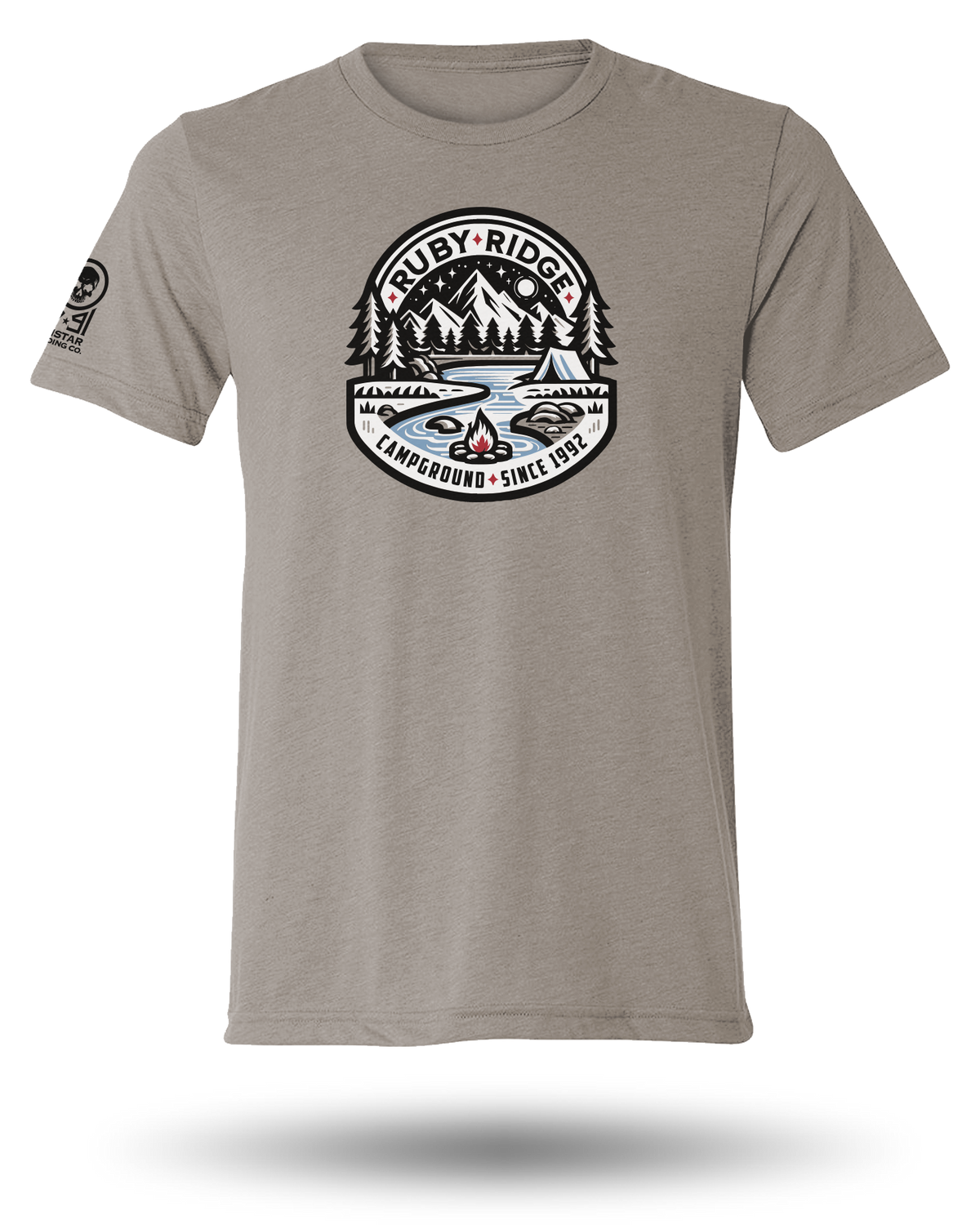 RUBY RIDGE TEE - LIGHT STONE (SM, MED, &amp; 3XL)