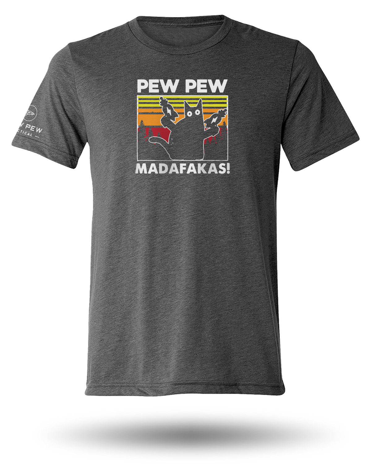 PEW PEW TACTICAL PEW PEW MADAFAKAS TEE - CHARCOAL