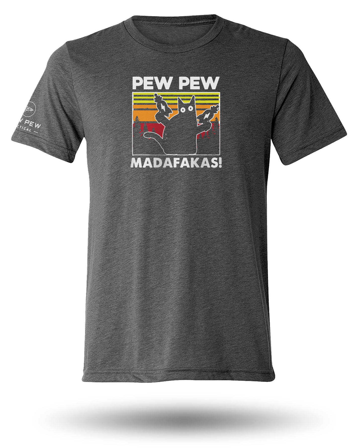 PEW PEW TACTICAL PEW PEW MADAFAKAS TEE - CHARCOAL