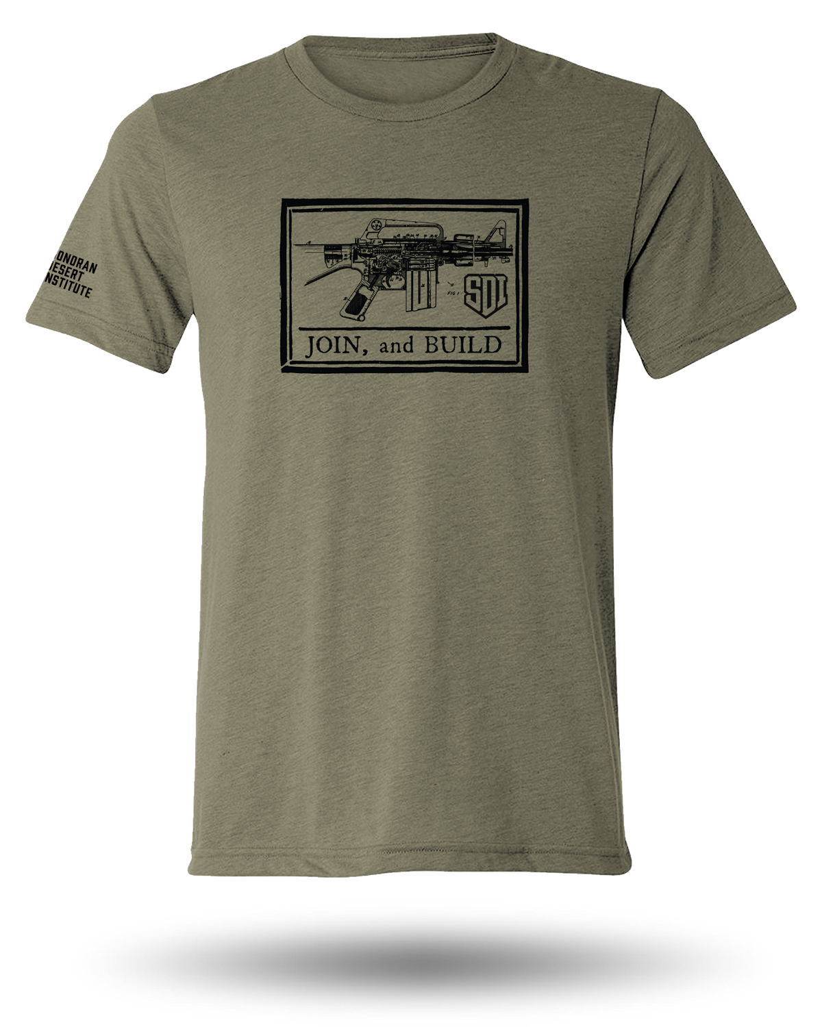 SDI JOIN AND BUILD TEE - MILITARY GREEN