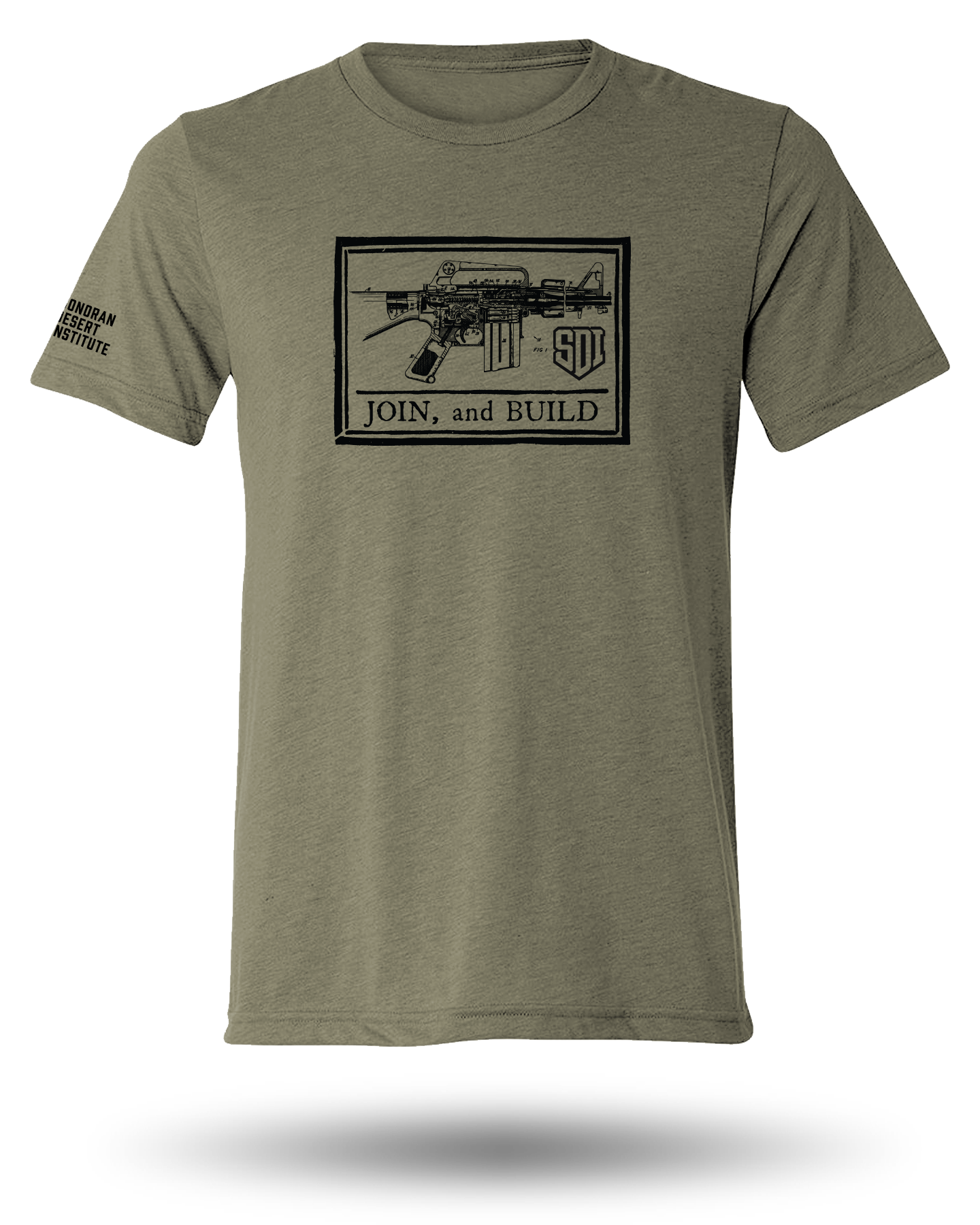 SDI JOIN AND BUILD TEE - MILITARY GREEN