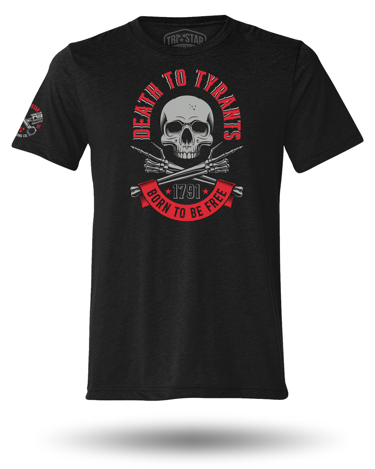 DEATH TO TYRANTS TEE - BLACK (SM-5XL)