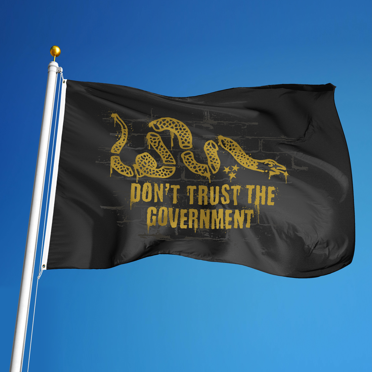 DON'T TRUST THE GOVERNMENT FLAG