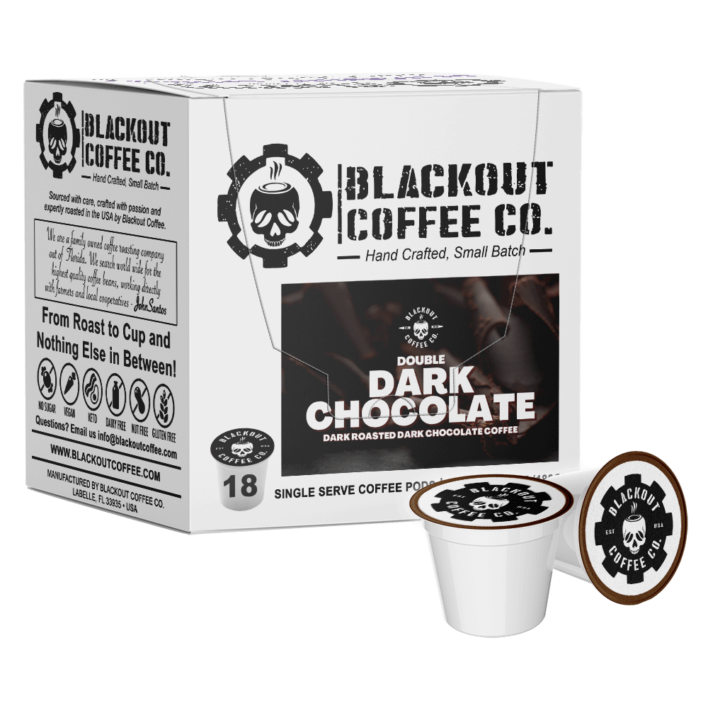 DOUBLE DARK CHOCOLATE - FLAVORED COFFEE PODS 18CT
