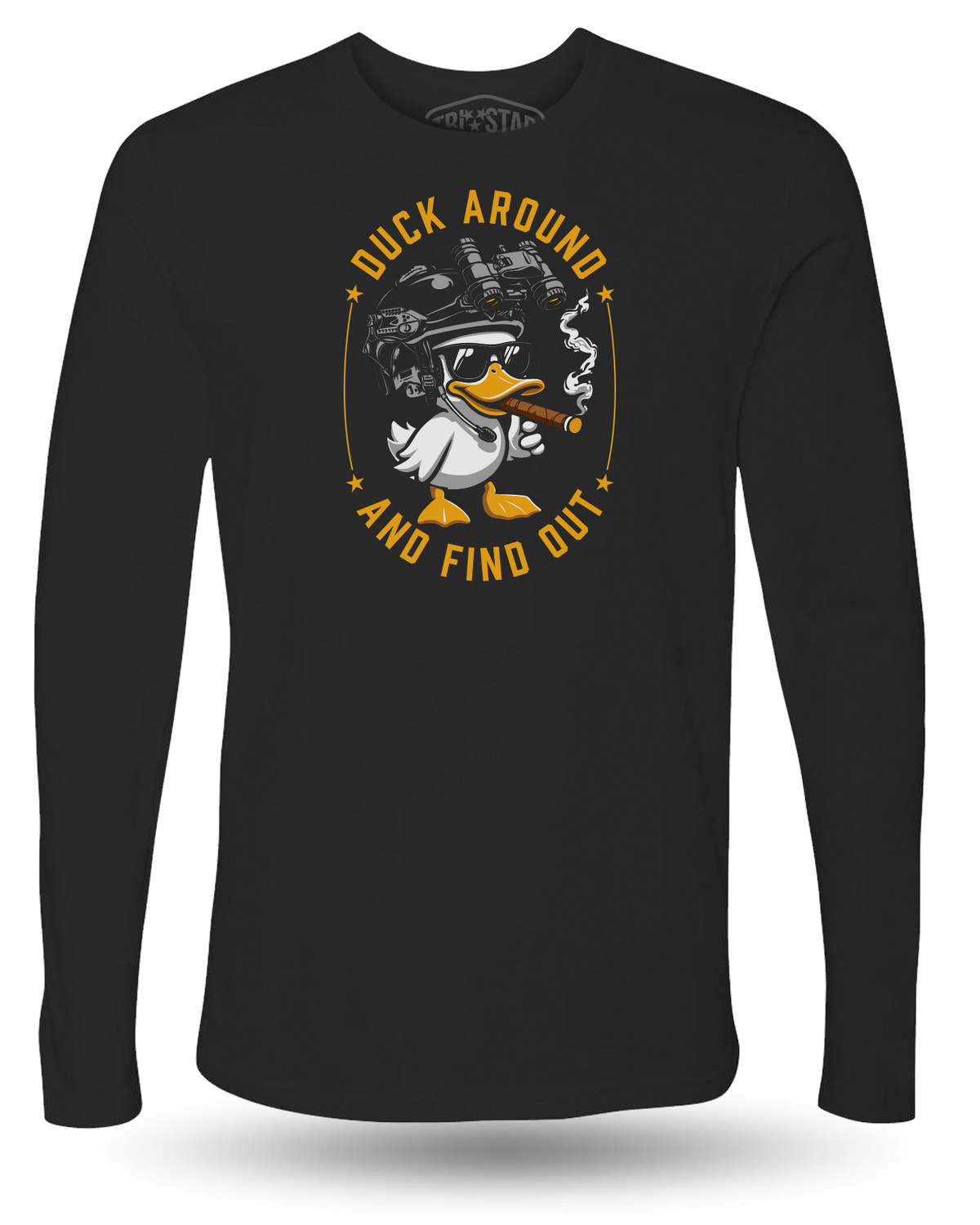 GUNS AND GADGETS DUCK AROUND LONG SLEEVE - BLACK