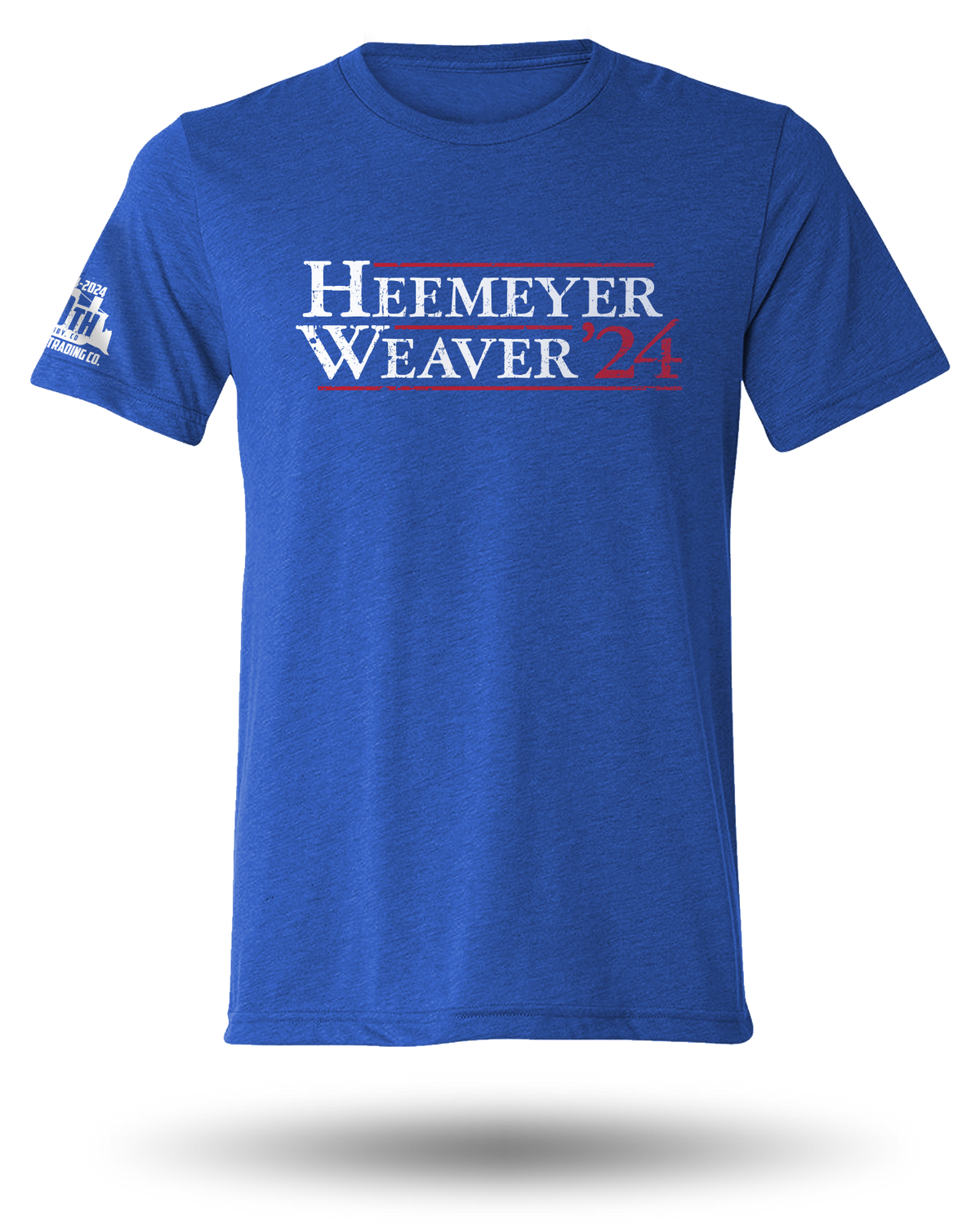 HEEMEYER &amp; WEAVER 2024 KILLDOZER FOR PRESIDENT TEE - ROYAL BLUE