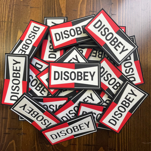 Disobey Morale Patch | Ungovernable Tactical Patch - TriStar Trading Co.