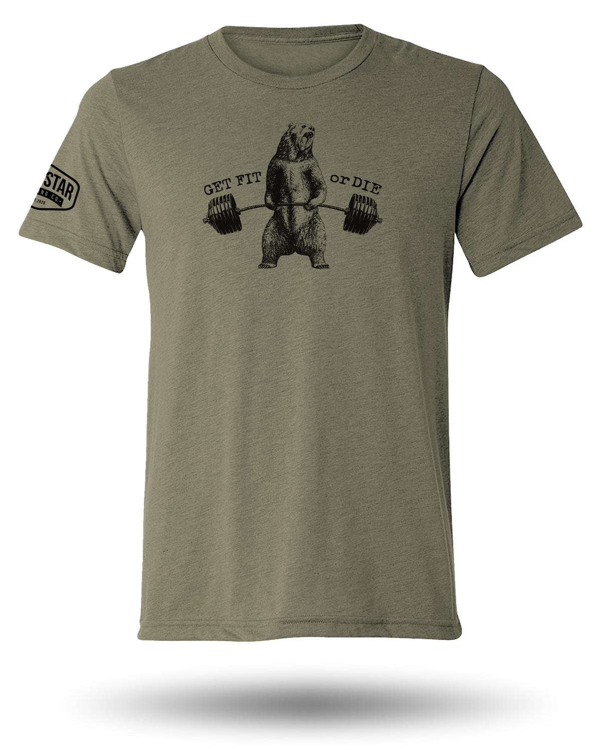 GET FIT OR DIE BEAR TEE - 3 COLORS