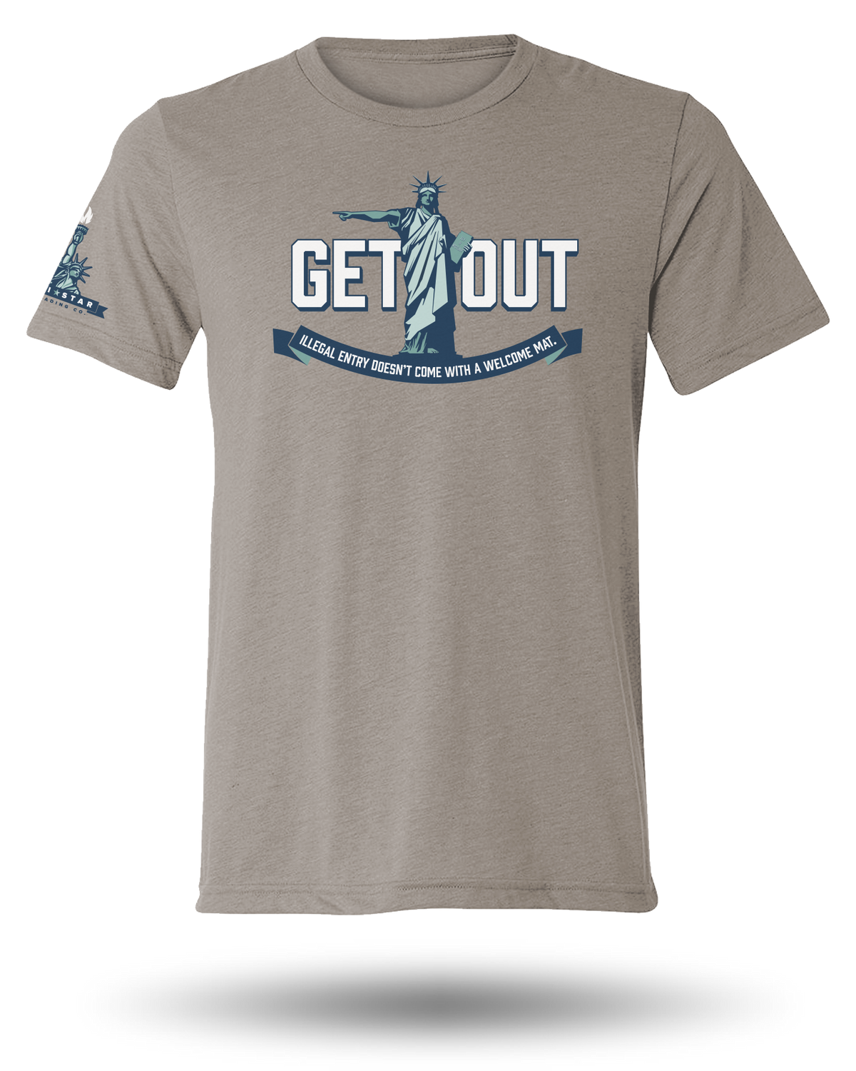 GET OUT TEE - WARM GRAY