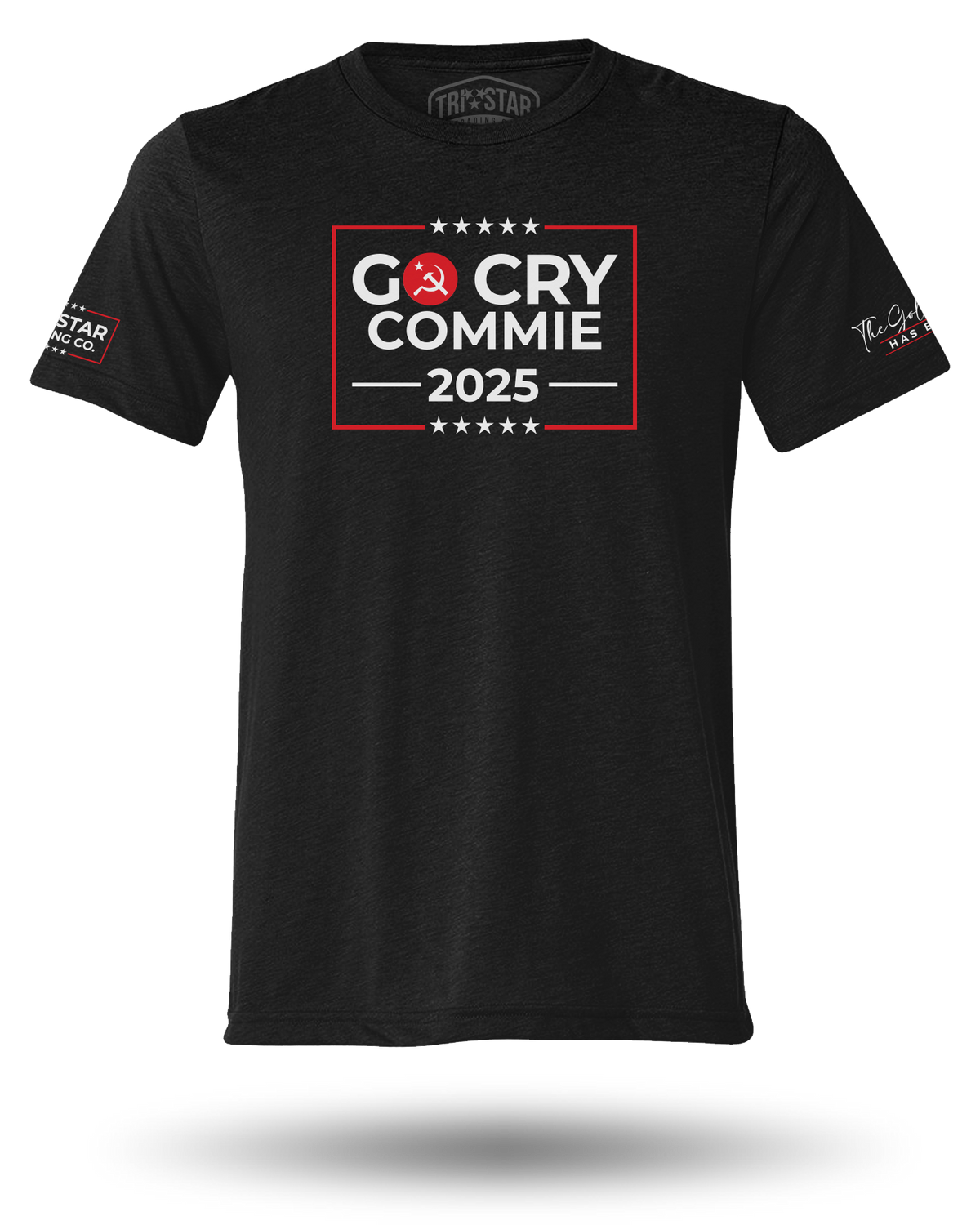 GO CRY COMMIE TEE - BLACK