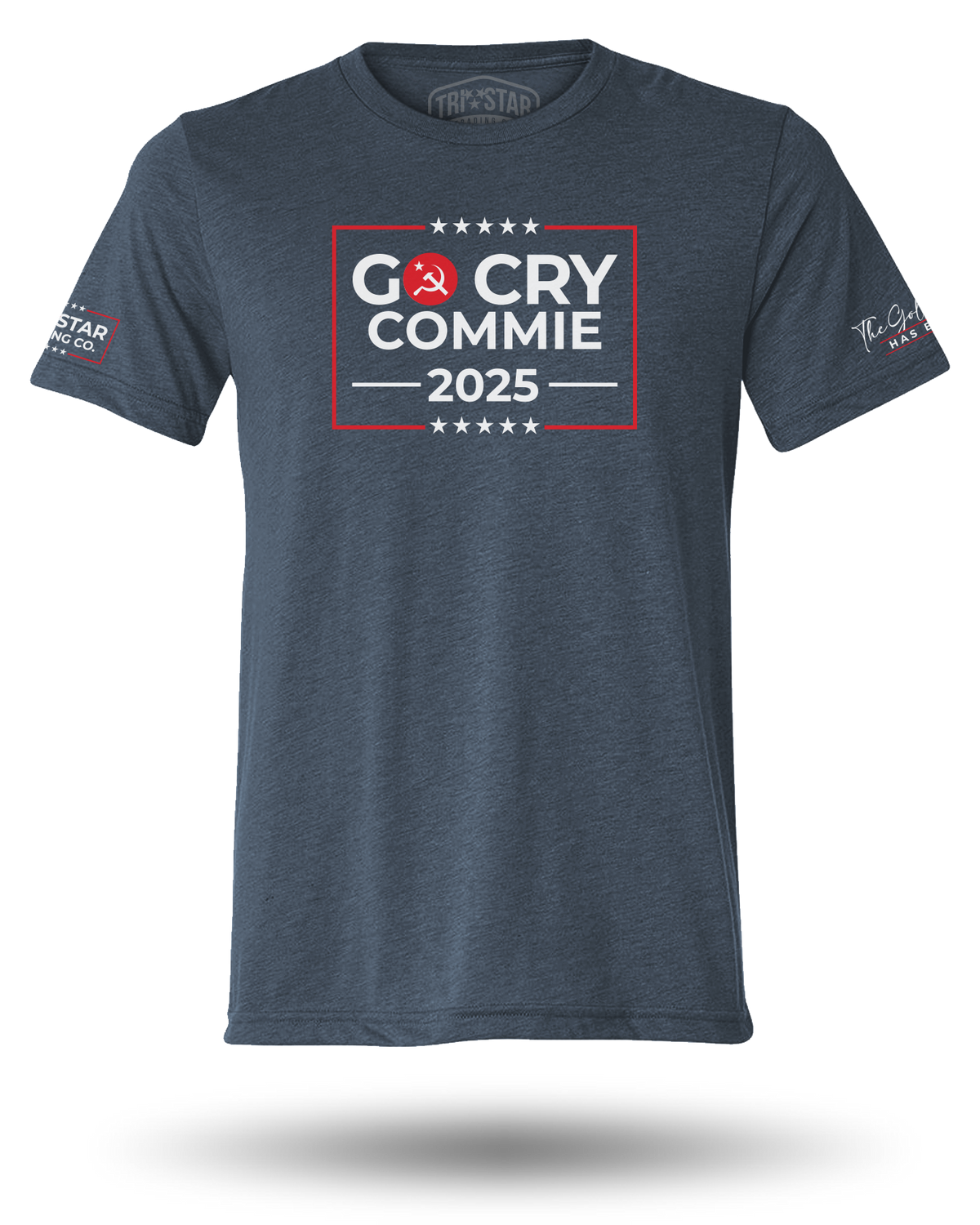 GO CRY COMMIE TEE - MIDNIGHT NAVY