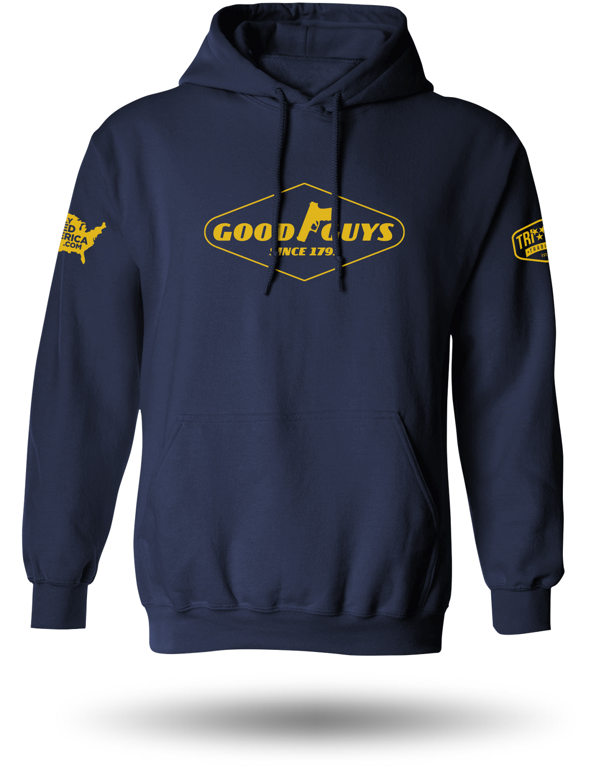 LEGALLY ARMED AMERICA GOODGUYS HOODIE - NAVY