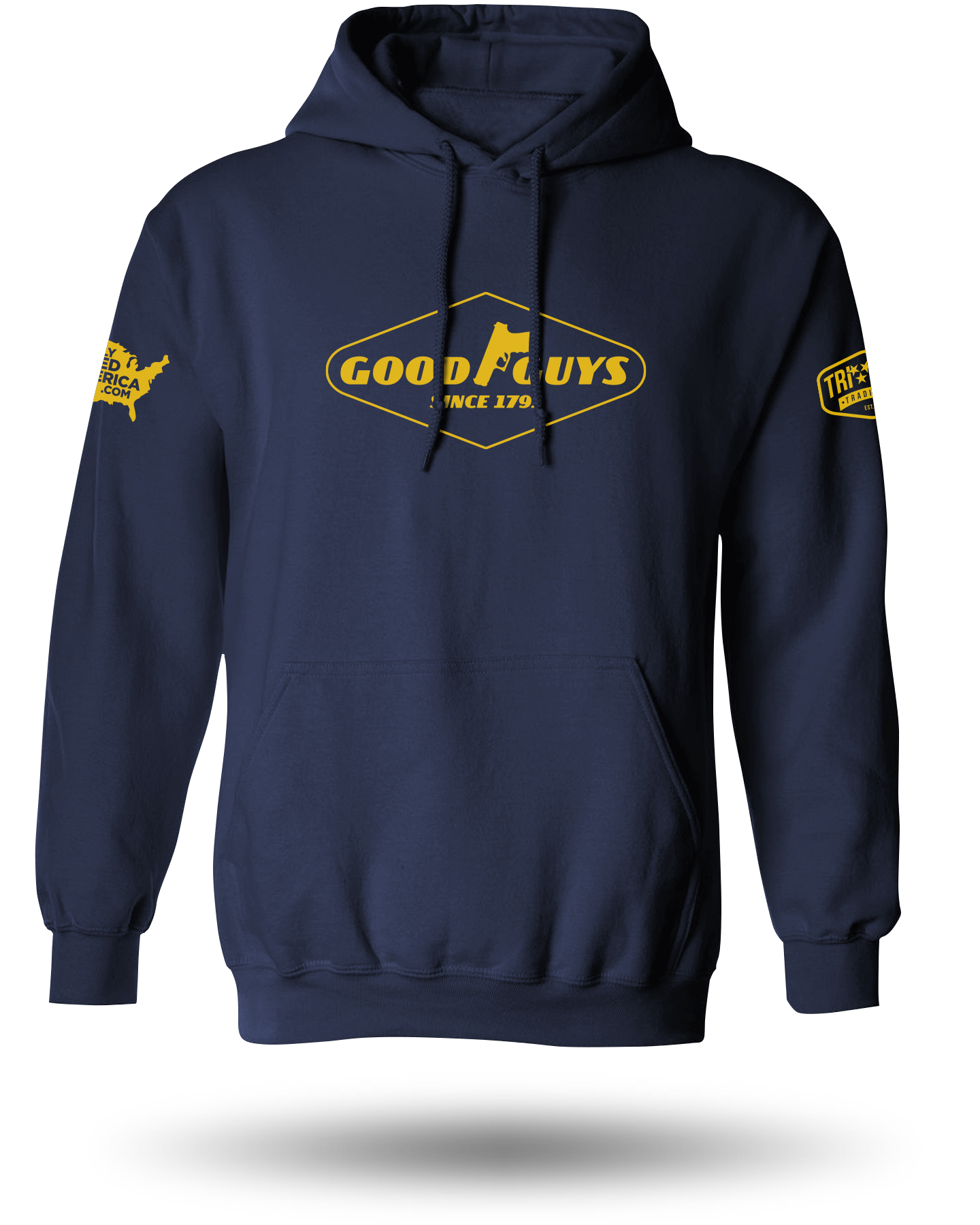 LEGALLY ARMED AMERICA GOODGUYS HOODIE - NAVY