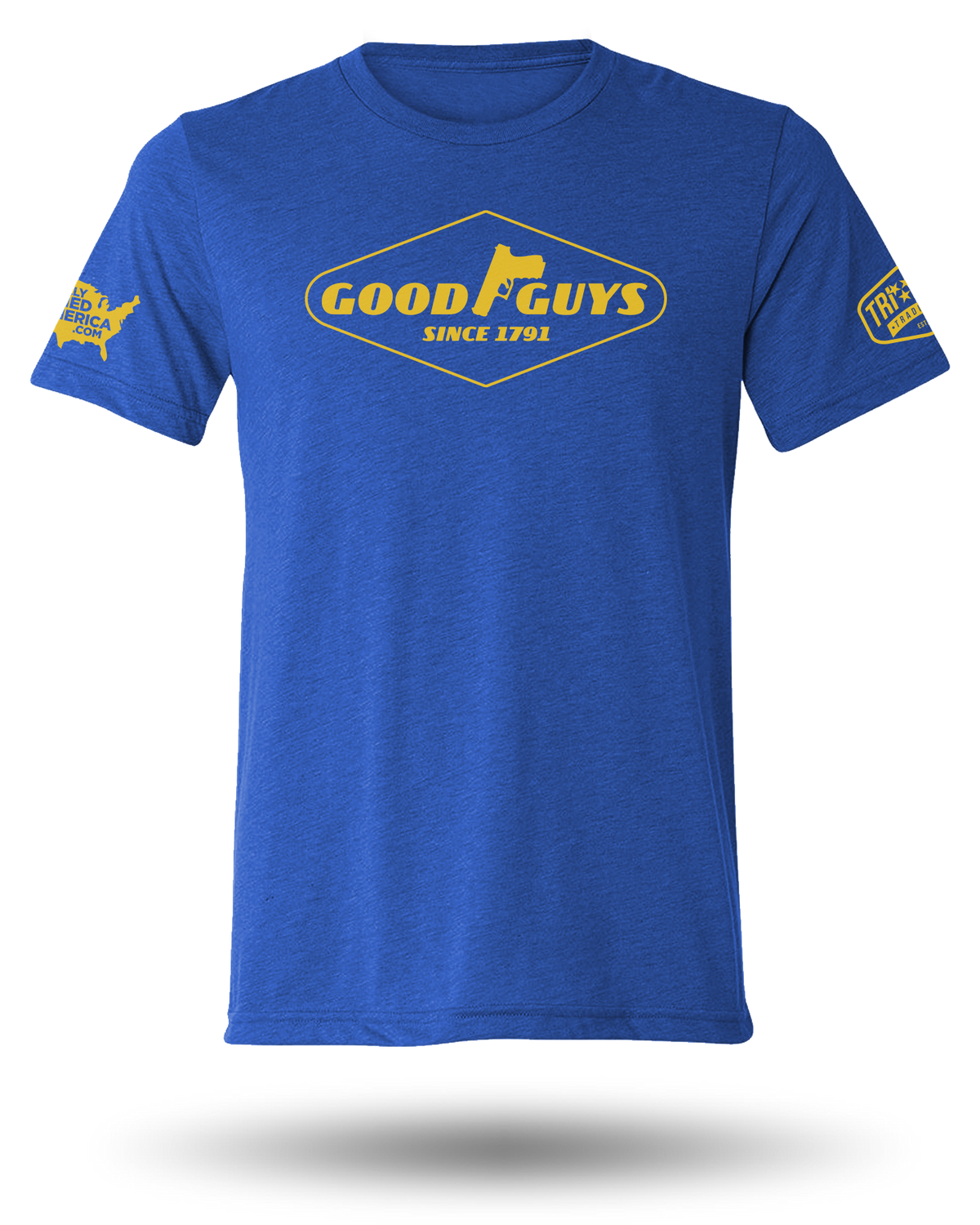 LEGALLY ARMED AMERICA GOODGUYS TEE - ROYAL BLUE