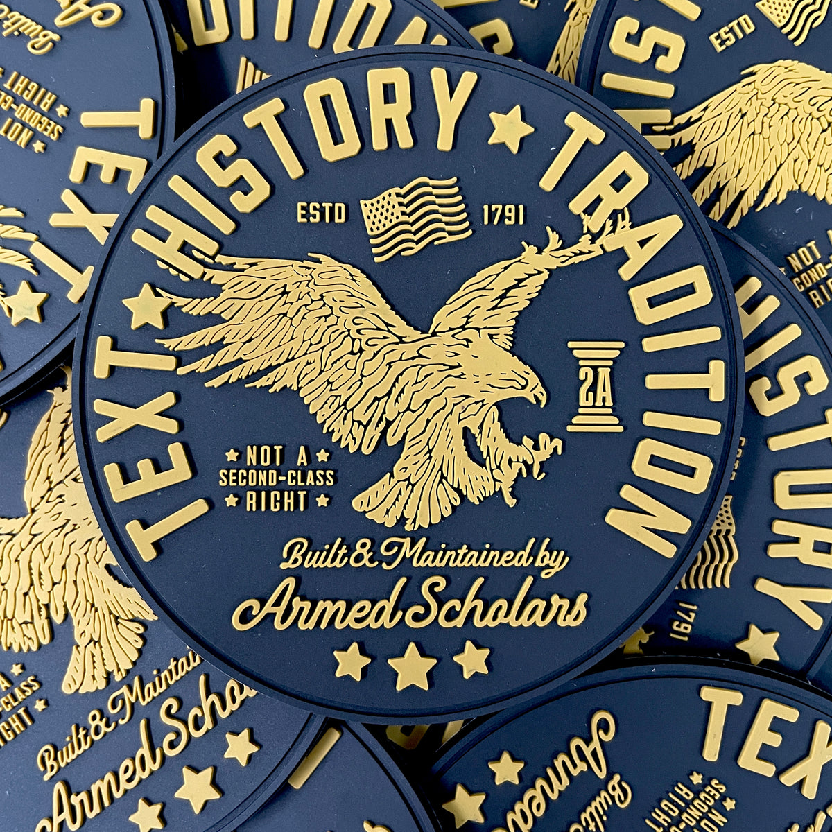 ARMED SCHOLAR TEXT, HISTORY, AND TRADITION MORALE PATCH