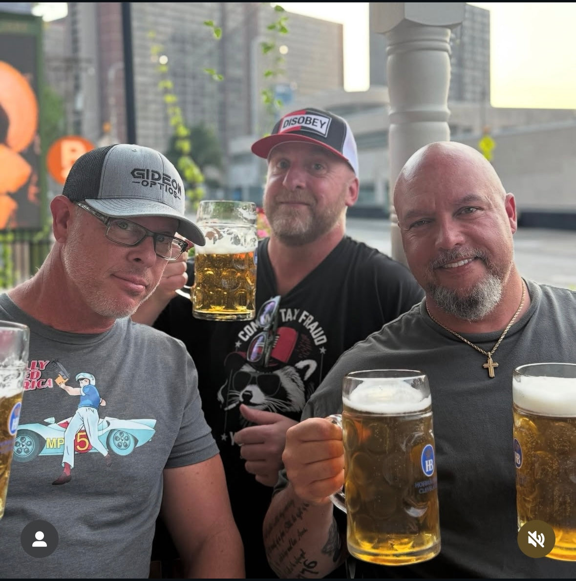 LEGALLY ARMED AMERICA MP-5 SPEED! TEE - HEAVY METAL GRAY