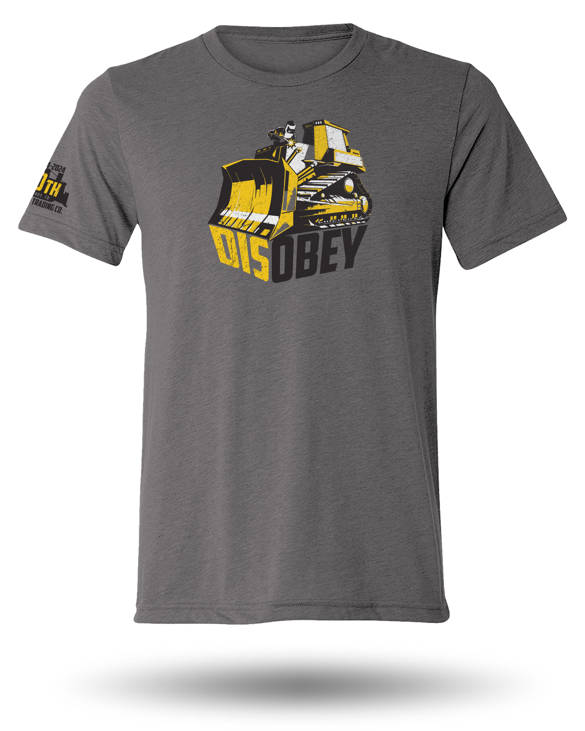 DISOBEY KILLDOZER 20TH ANNIVERSARY TEE - HEAVY METAL GRAY (SM- LG, 3XL)