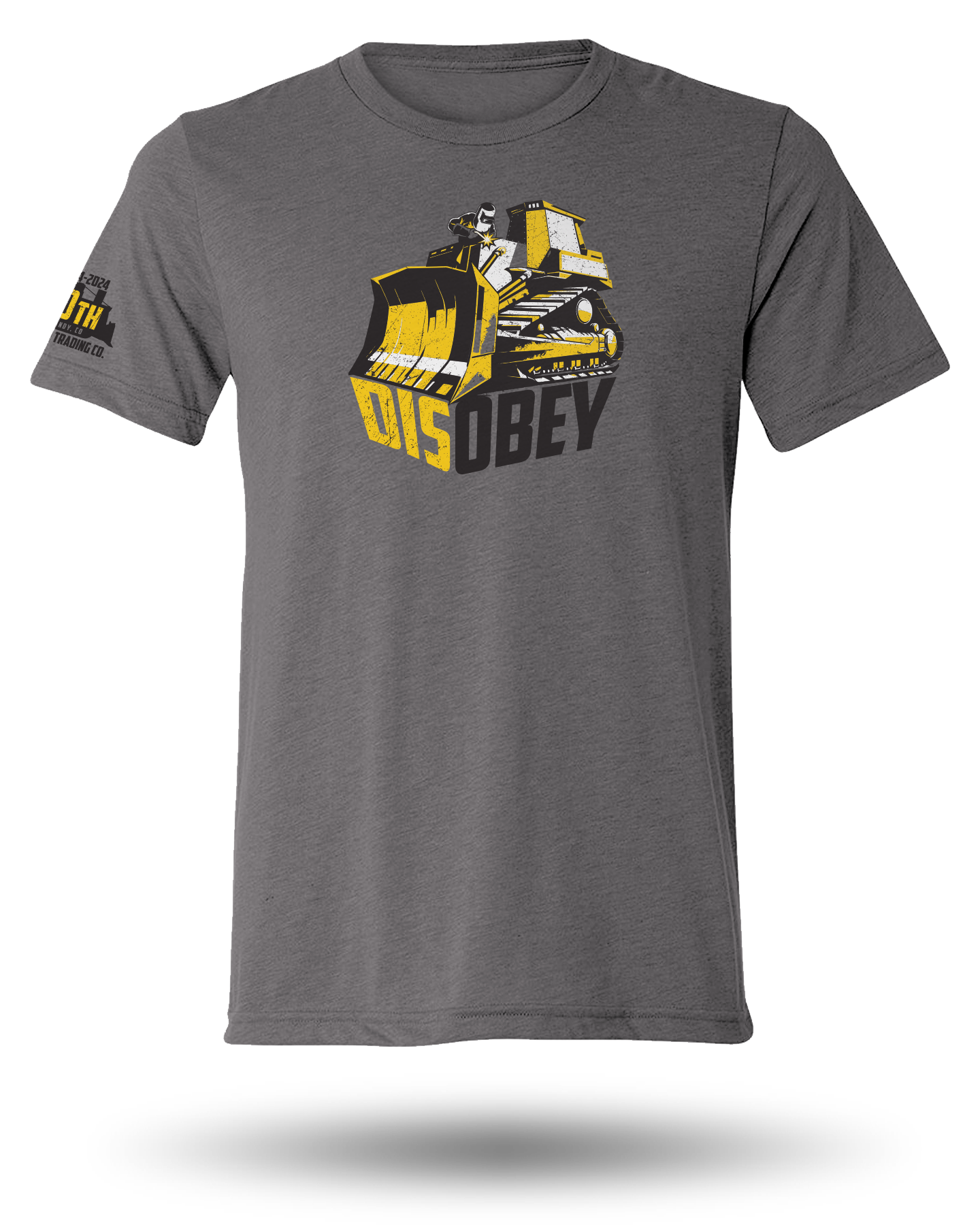 DISOBEY KILLDOZER 20TH ANNIVERSARY TEE - HEAVY METAL GRAY