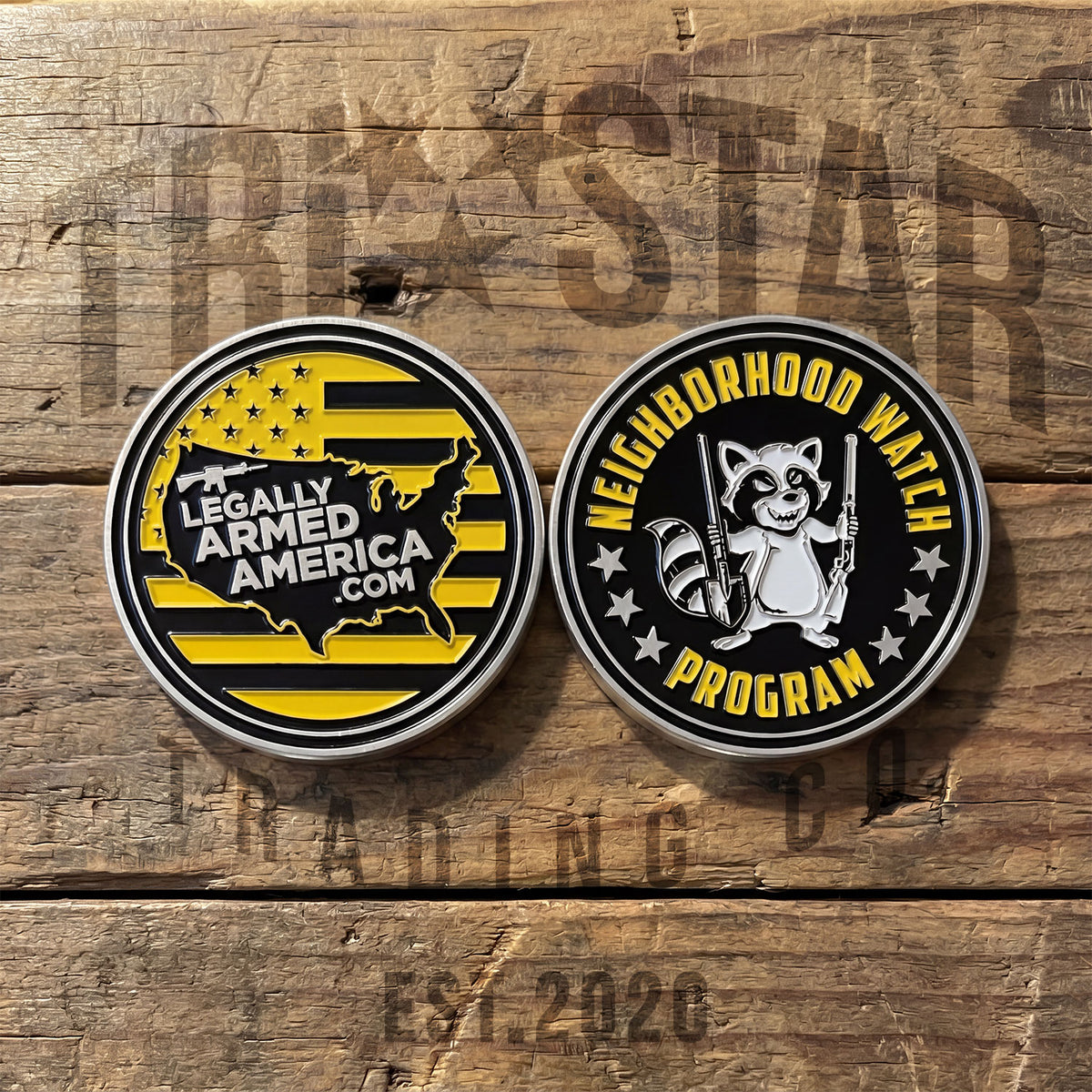 LEGALLY ARMED AMERICA CHALLENGE COIN