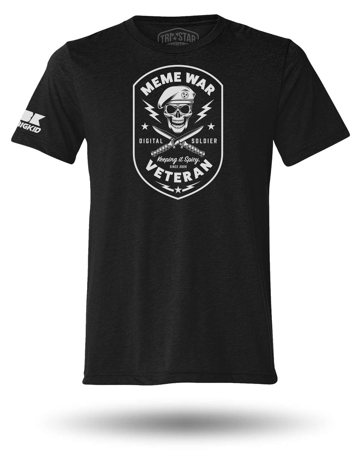 MRBIGKID MEME WAR VETERAN TEE - BLACK
