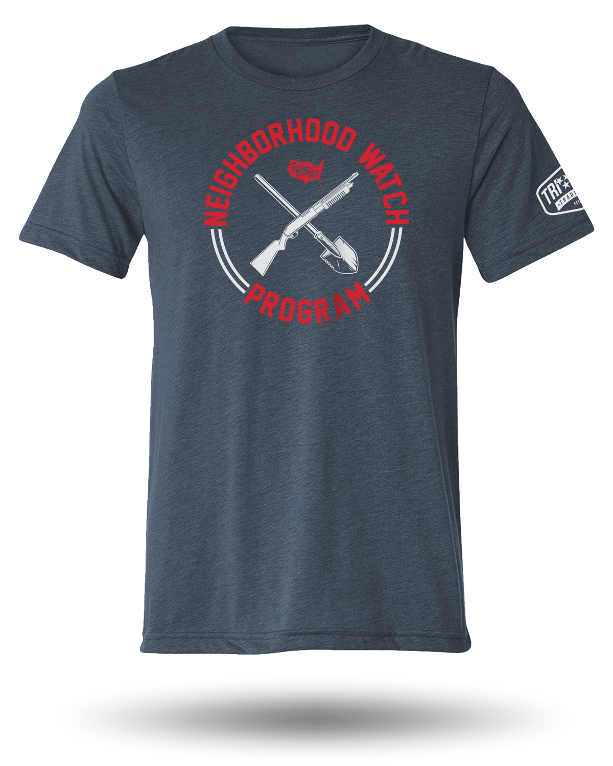 LEGALLY ARMED AMERICA NEIGHBORHOOD WATCH TEE - MIDNIGHT NAVY