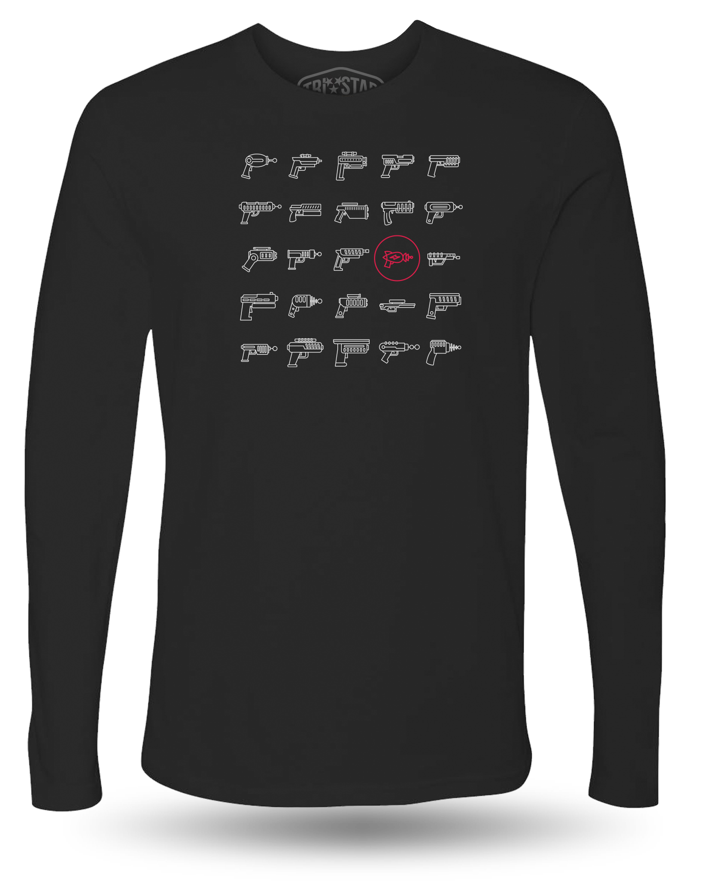 PEW PEW TACTICAL RETRO LASER GRID LONG SLEEVE - BLACK