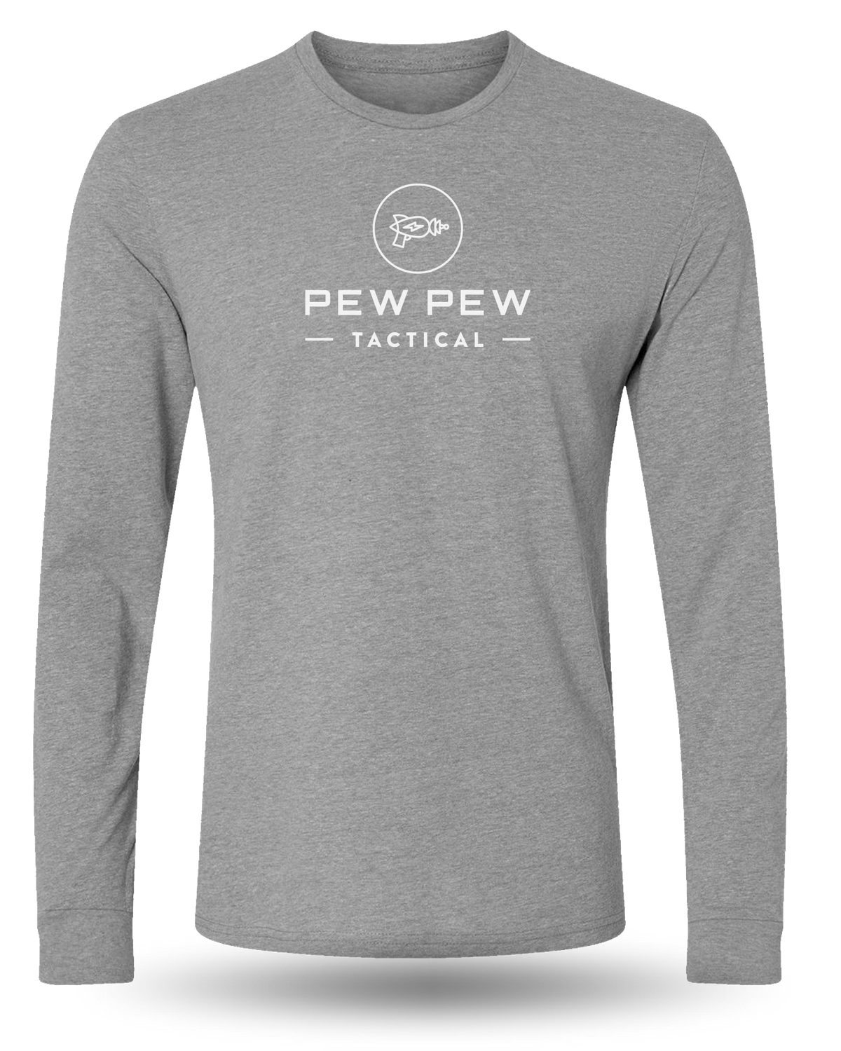 PEW PEW TACTICAL ORIGINAL LONG SLEEVE (WHITE INK)