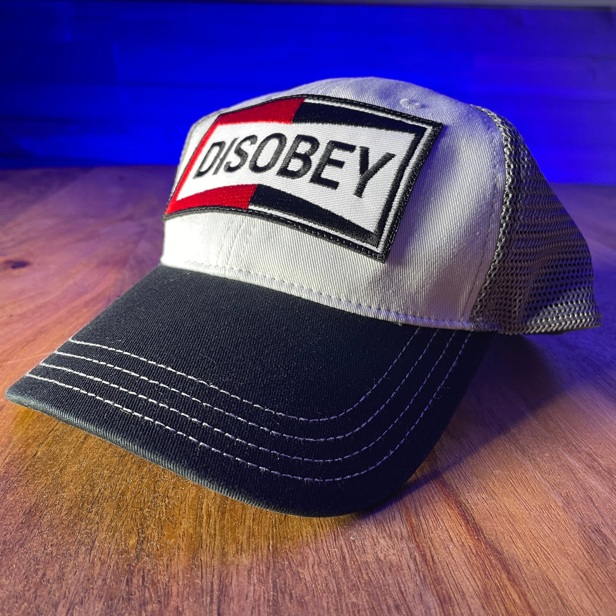 DISOBEY LOW PROFILE DAD HAT - BLACK, WHITE, &amp; GRAY
