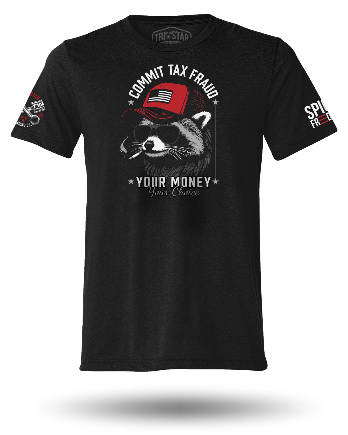 COMMIT TAX FRAUD TEE - BLACK