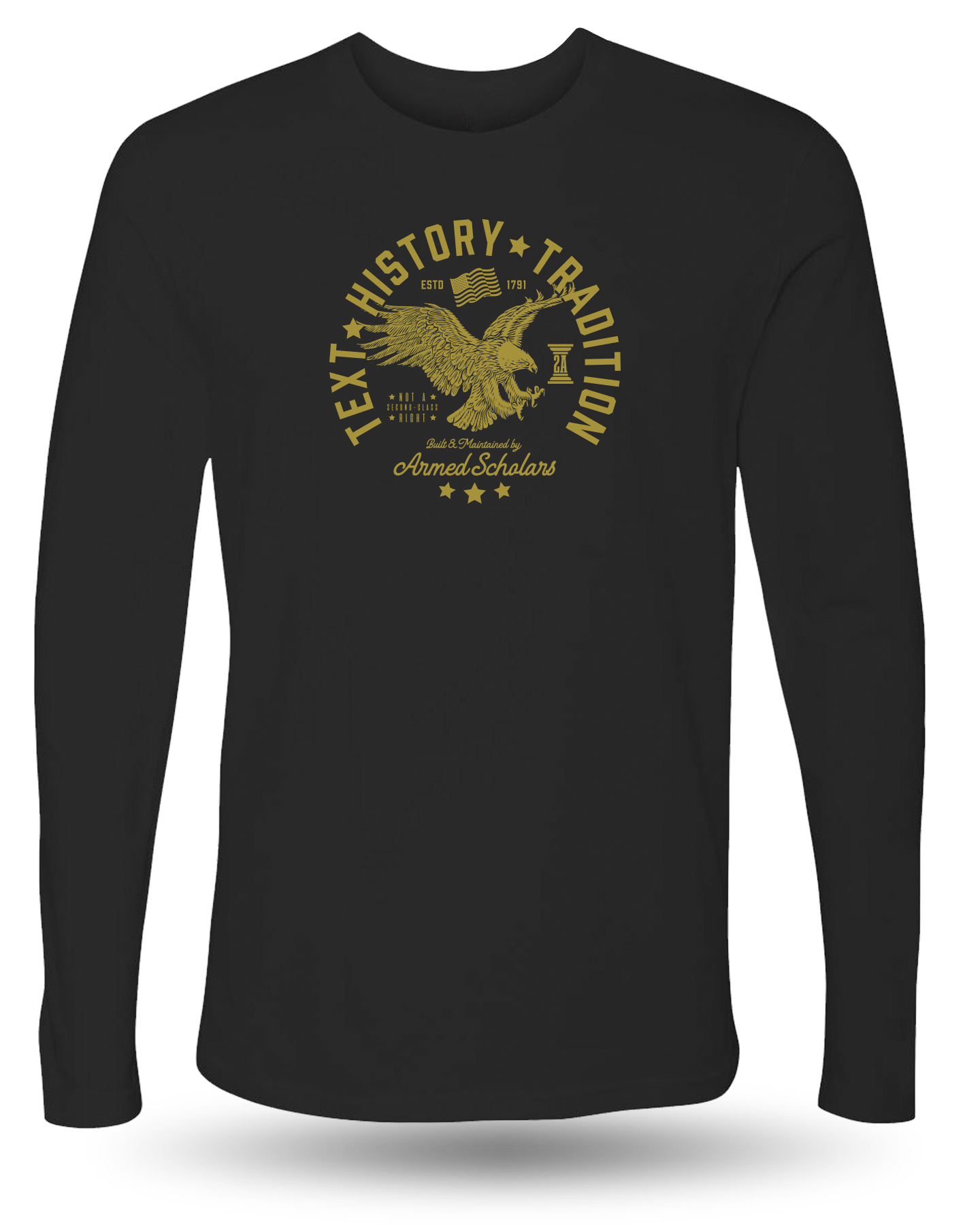 ARMED SCHOLAR TEXT, HISTORY, AND TRADITION LONG SLEEVE - BLACK