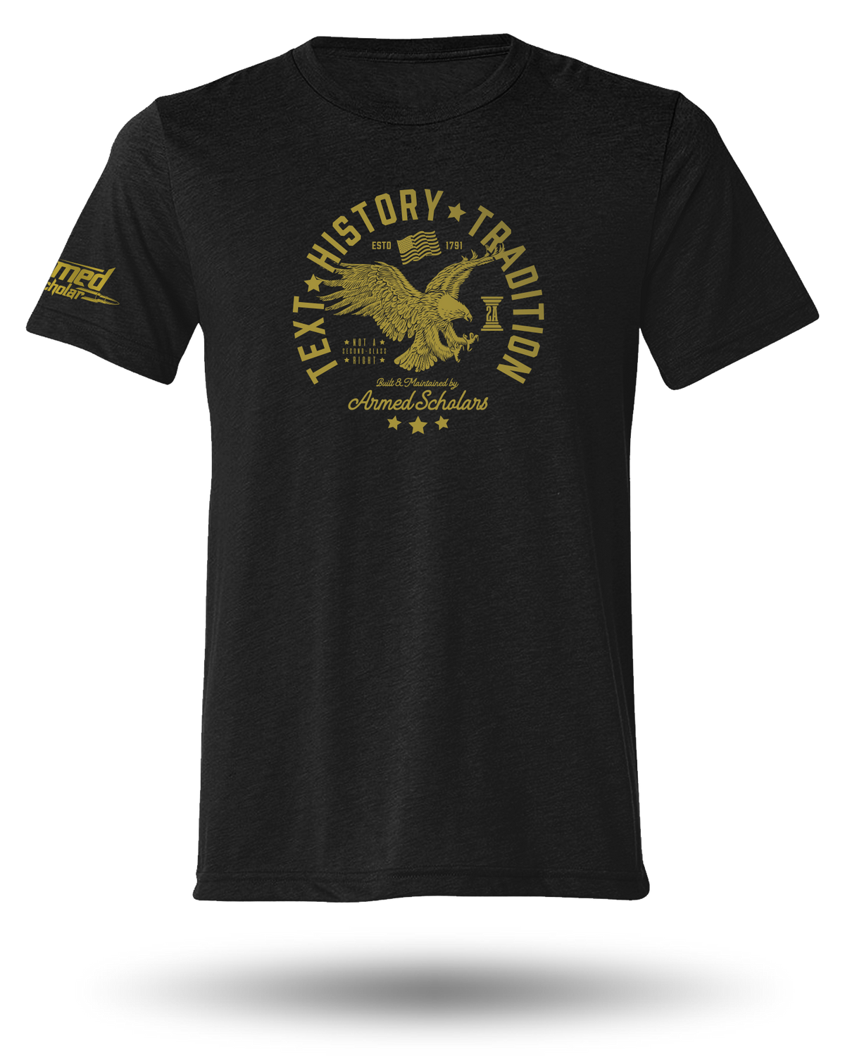 ARMED SCHOLAR TEXT, HISTORY, AND TRADITION TEE - 5 COLORS