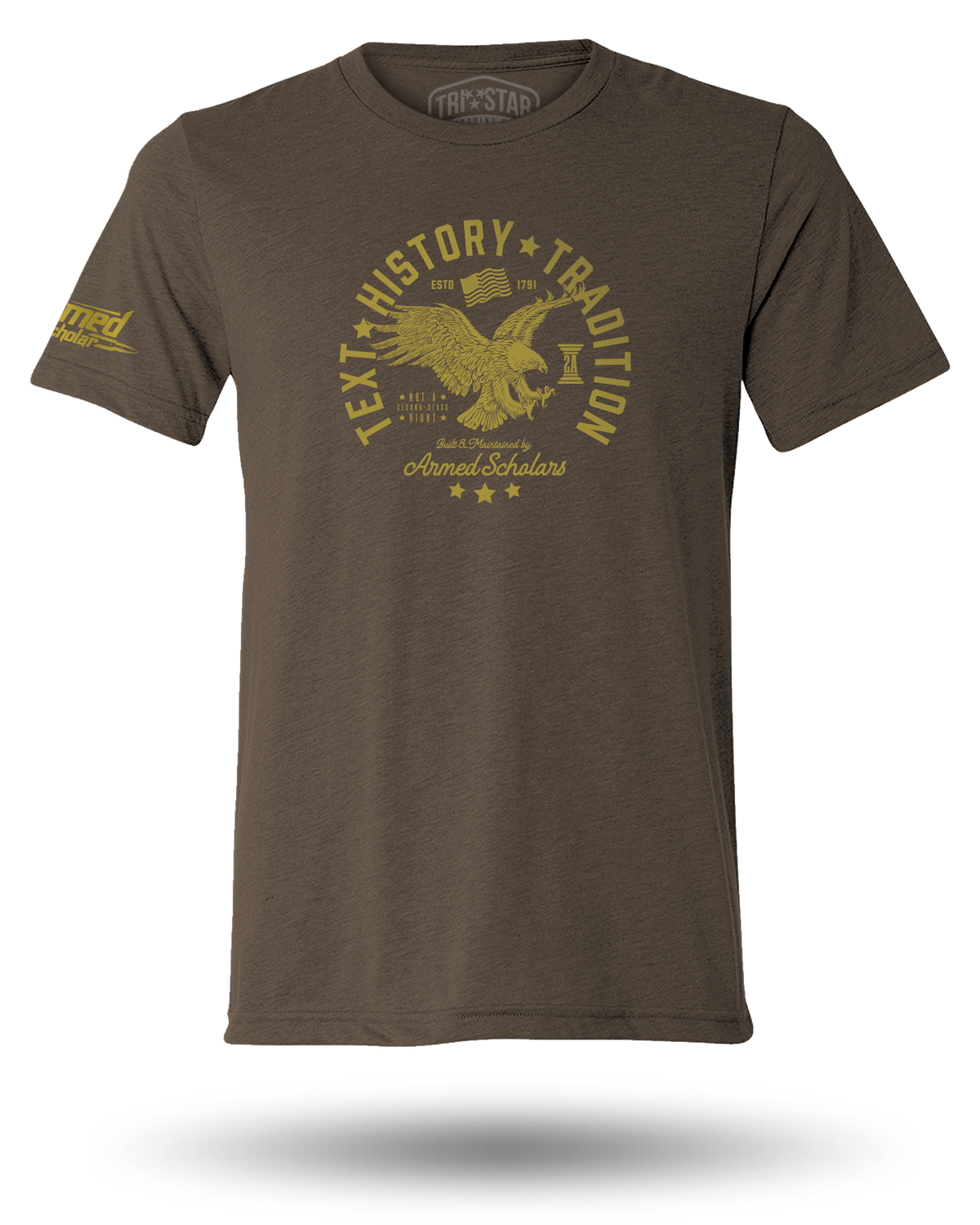 ARMED SCHOLAR TEXT, HISTORY, AND TRADITION TEE - 6 COLORS