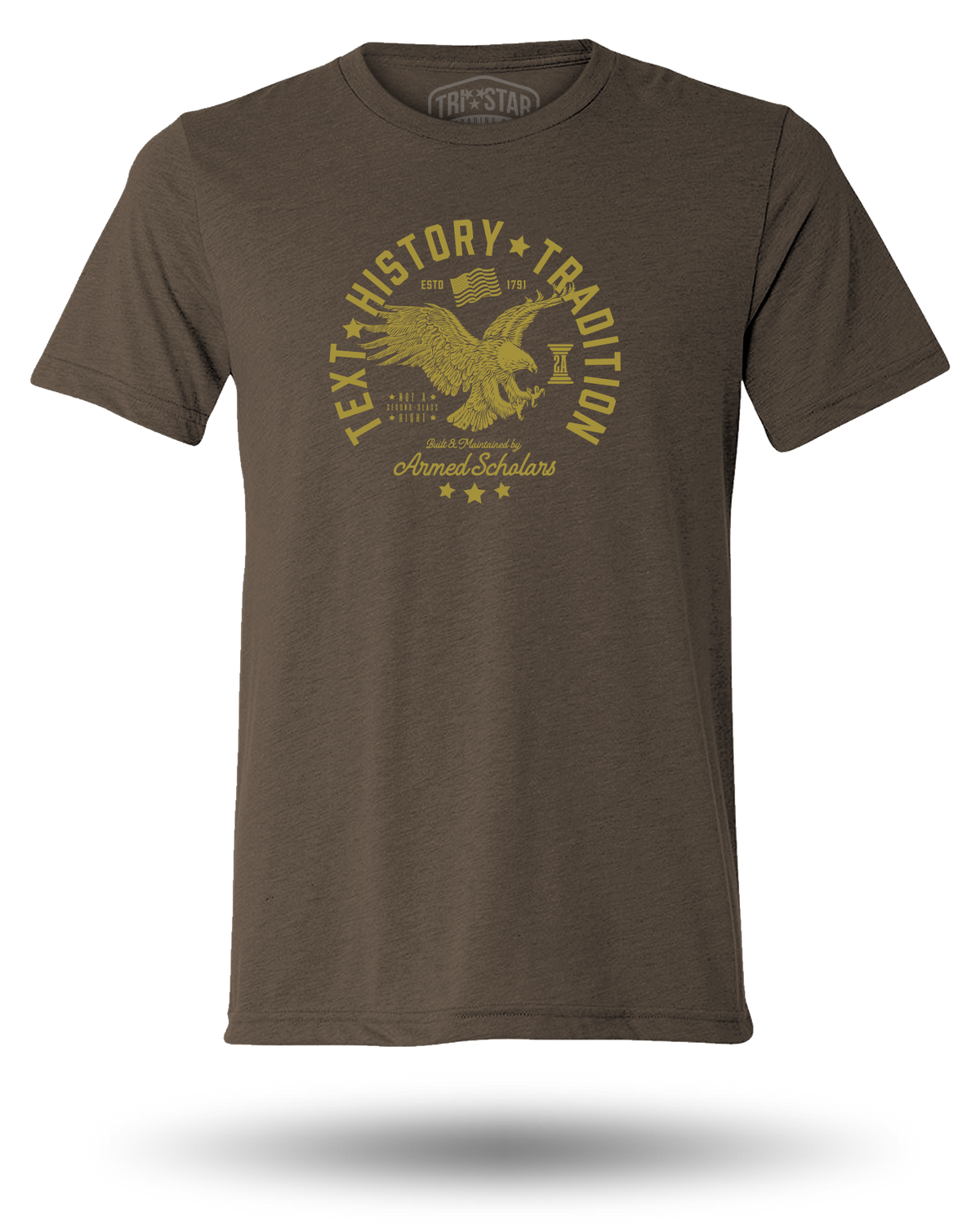 ARMED SCHOLAR TEXT, HISTORY, AND TRADITION TEE - 5 COLORS