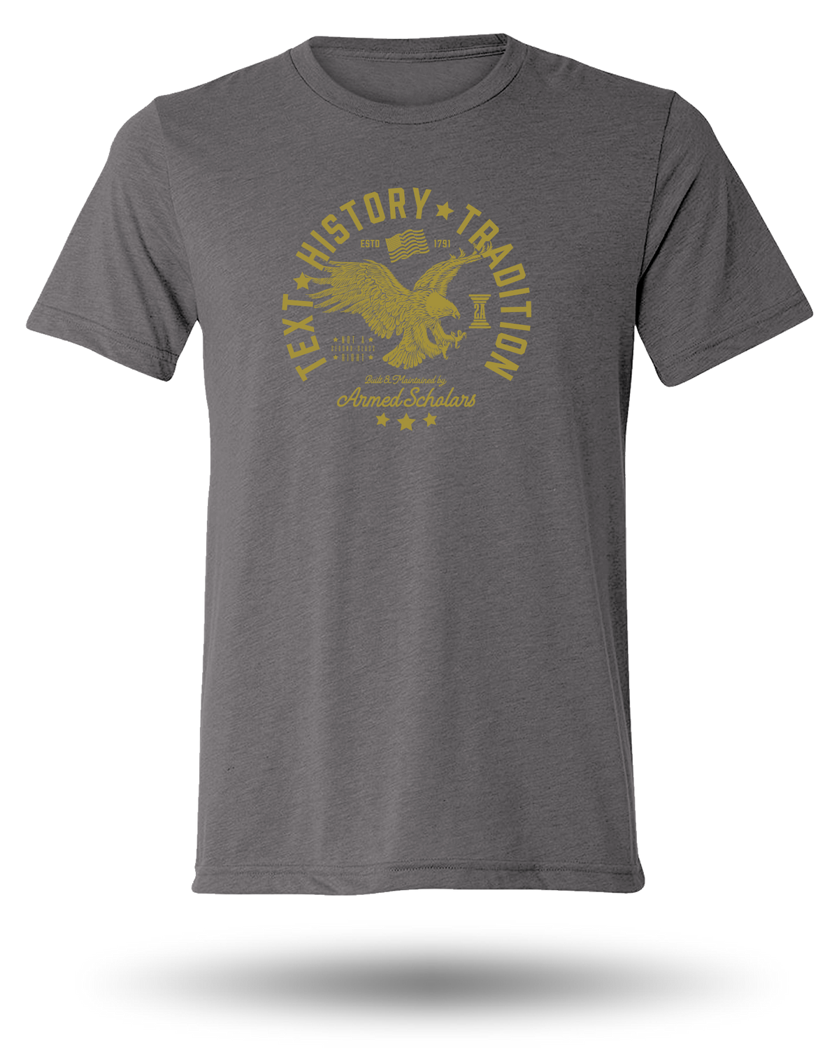 ARMED SCHOLAR TEXT, HISTORY, AND TRADITION TEE - 5 COLORS