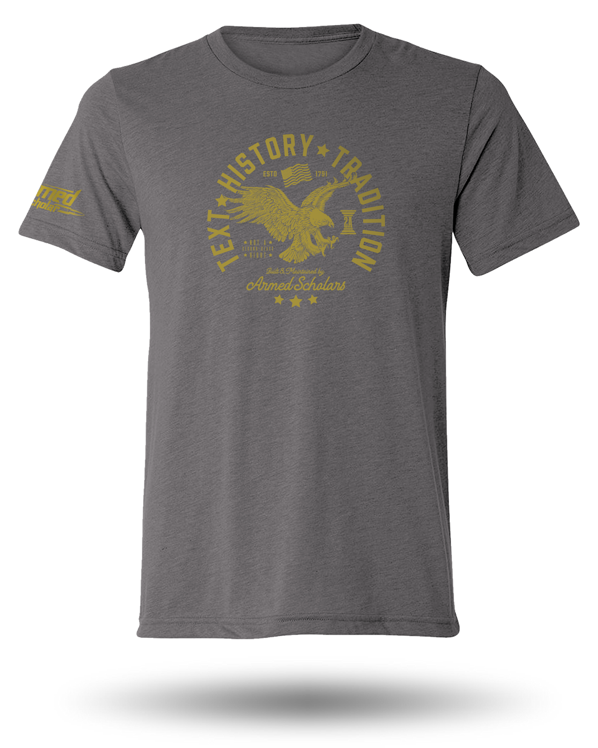 ARMED SCHOLAR TEXT, HISTORY, AND TRADITION TEE - 6 COLORS