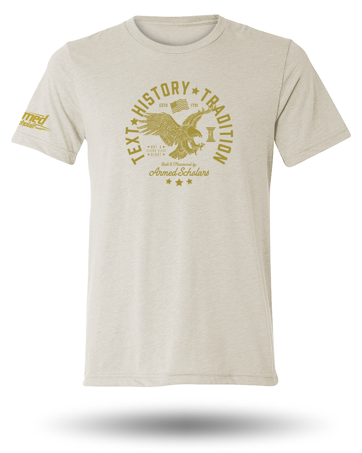 ARMED SCHOLAR TEXT, HISTORY, AND TRADITION TEE - 6 COLORS