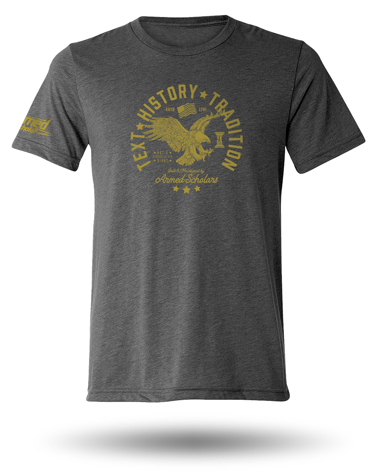 ARMED SCHOLAR TEXT, HISTORY, AND TRADITION TEE - 5 COLORS