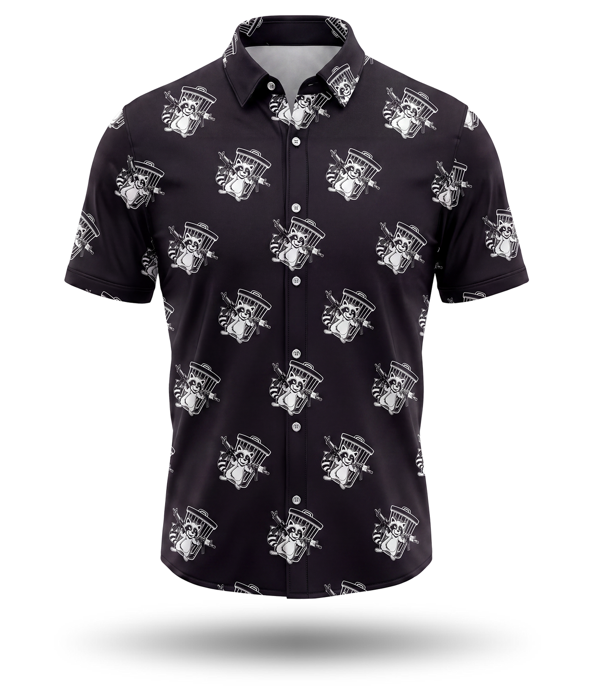 TRASH PANDA BUTTON-UP