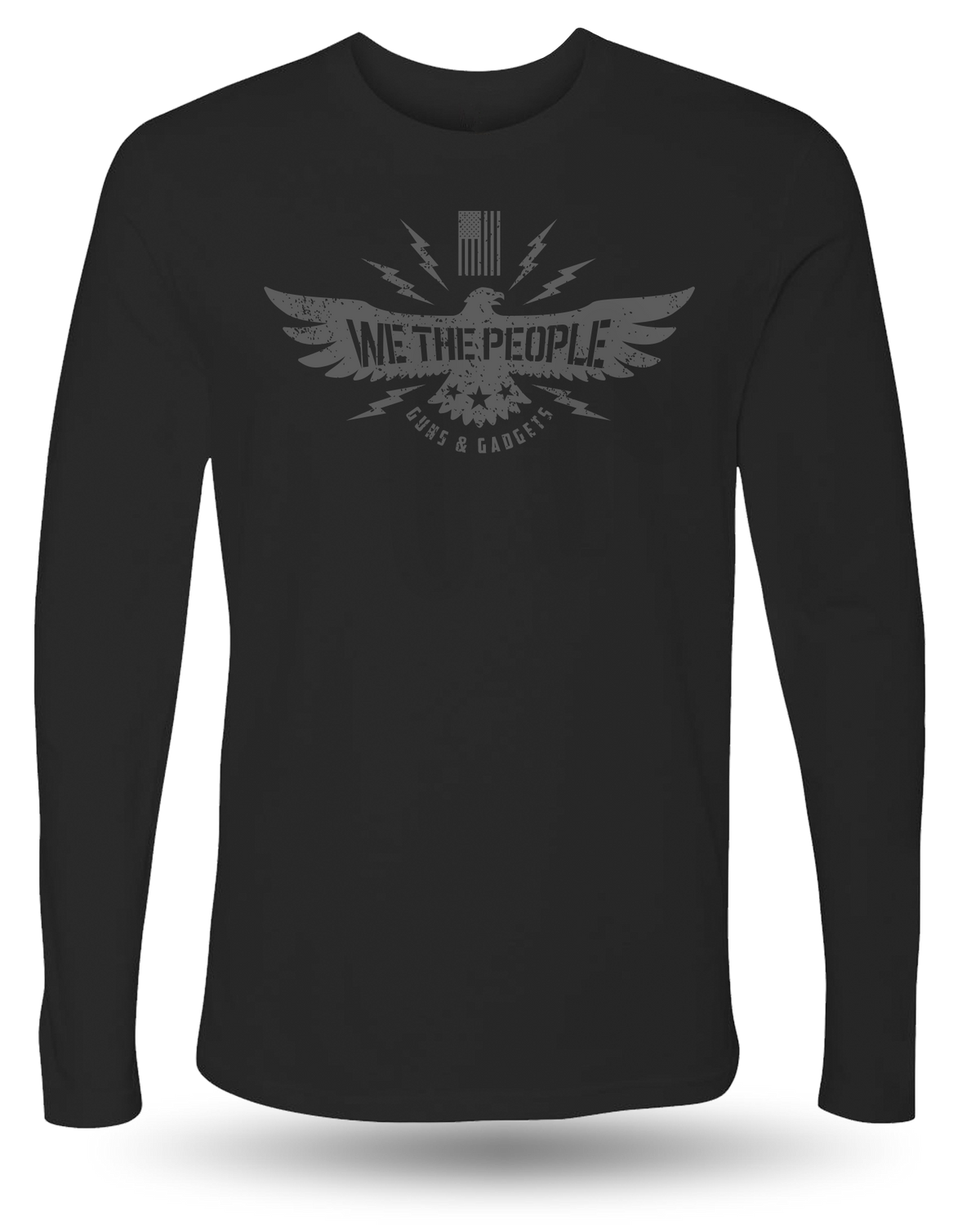 GUNS AND GADGETS WE THE PEOPLE LONG SLEEVE - BLACK