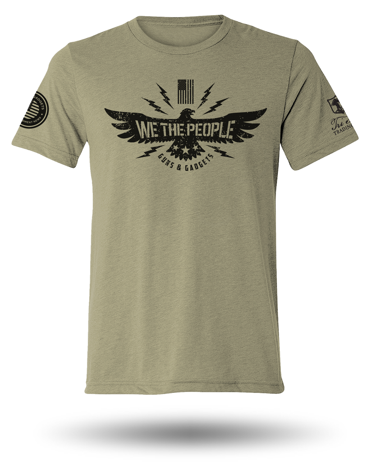 GUNS AND GADGETS WE THE PEOPLE TEE - Military Green