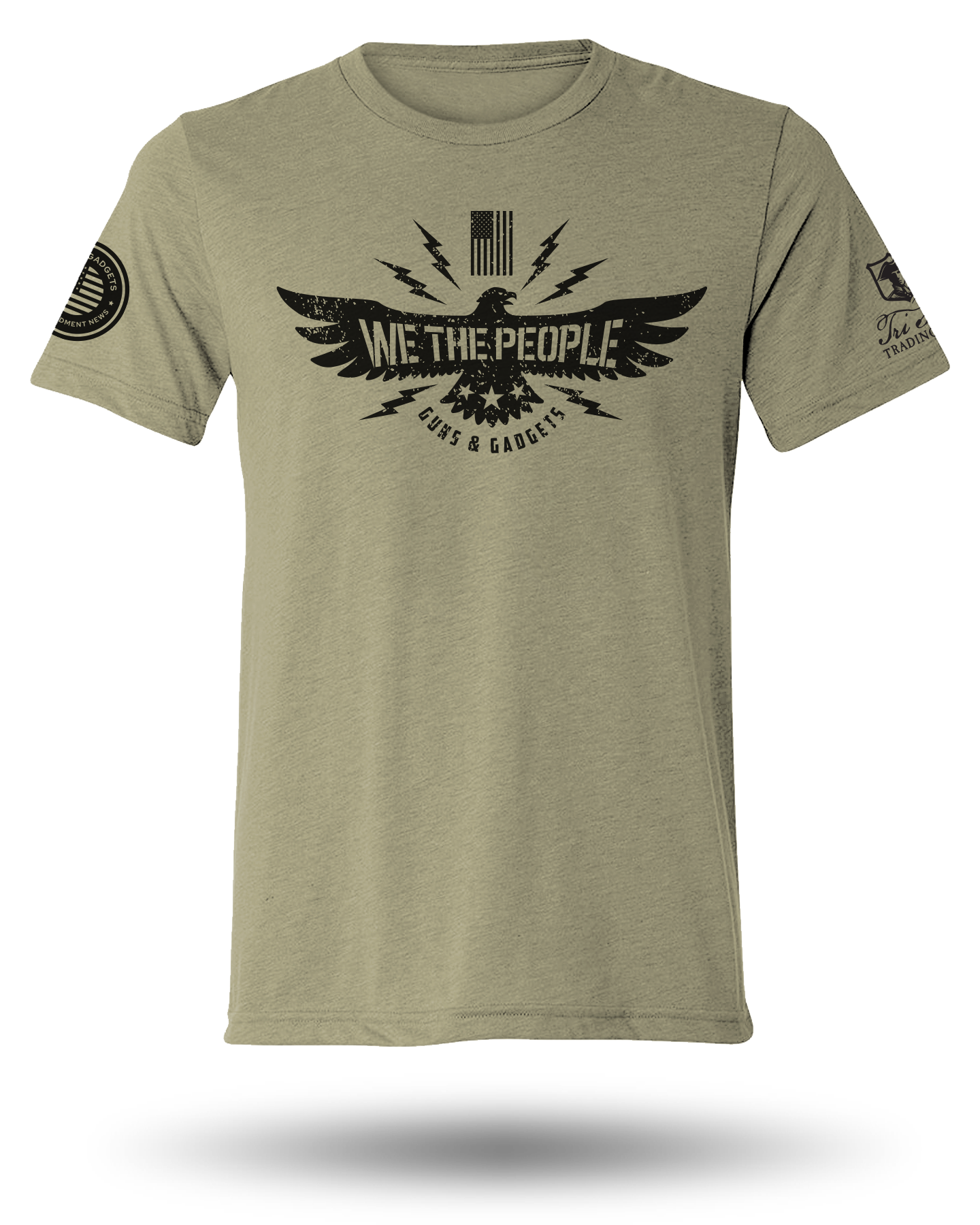 GUNS AND GADGETS WE THE PEOPLE TEE - OD GREEN