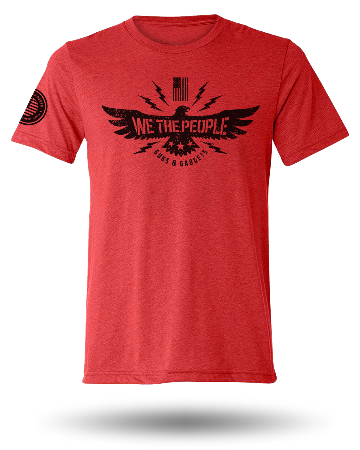 GUNS AND GADGETS WE THE PEOPLE TEE - RED