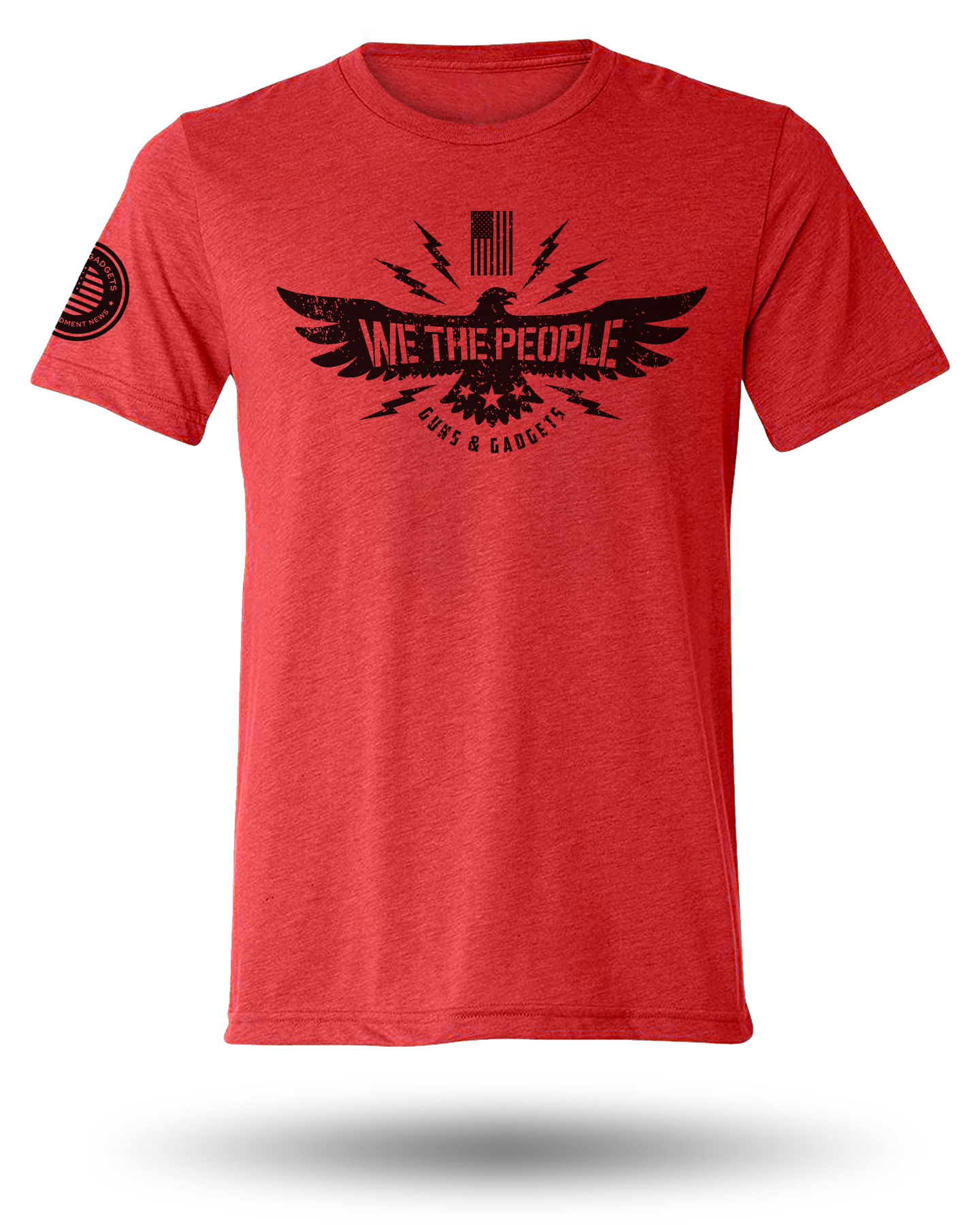 GUNS AND GADGETS WE THE PEOPLE TEE - RED