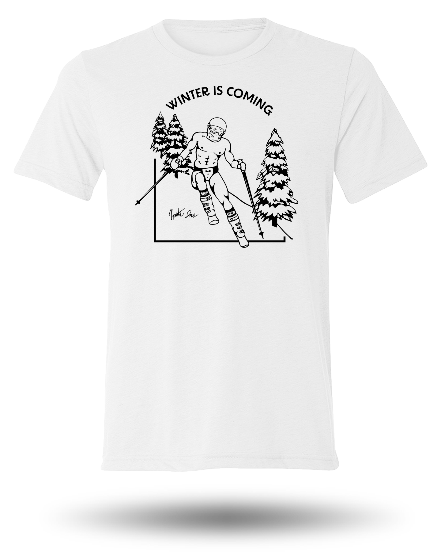 HOUSTON JONES WINTER IS COMING TEE - WHITE