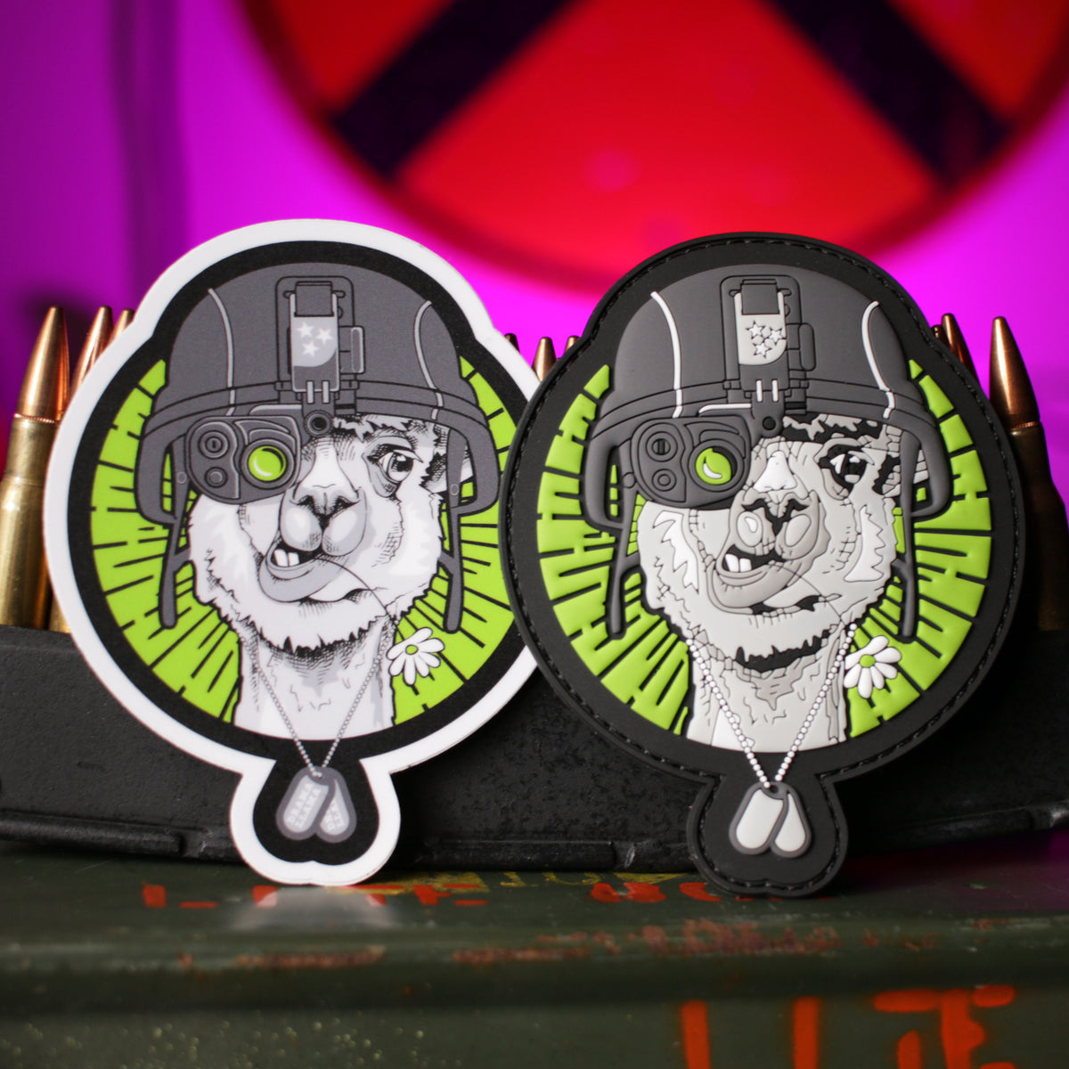 DRAMA LLAMA GO! PATCH &amp; DECAL COMBO