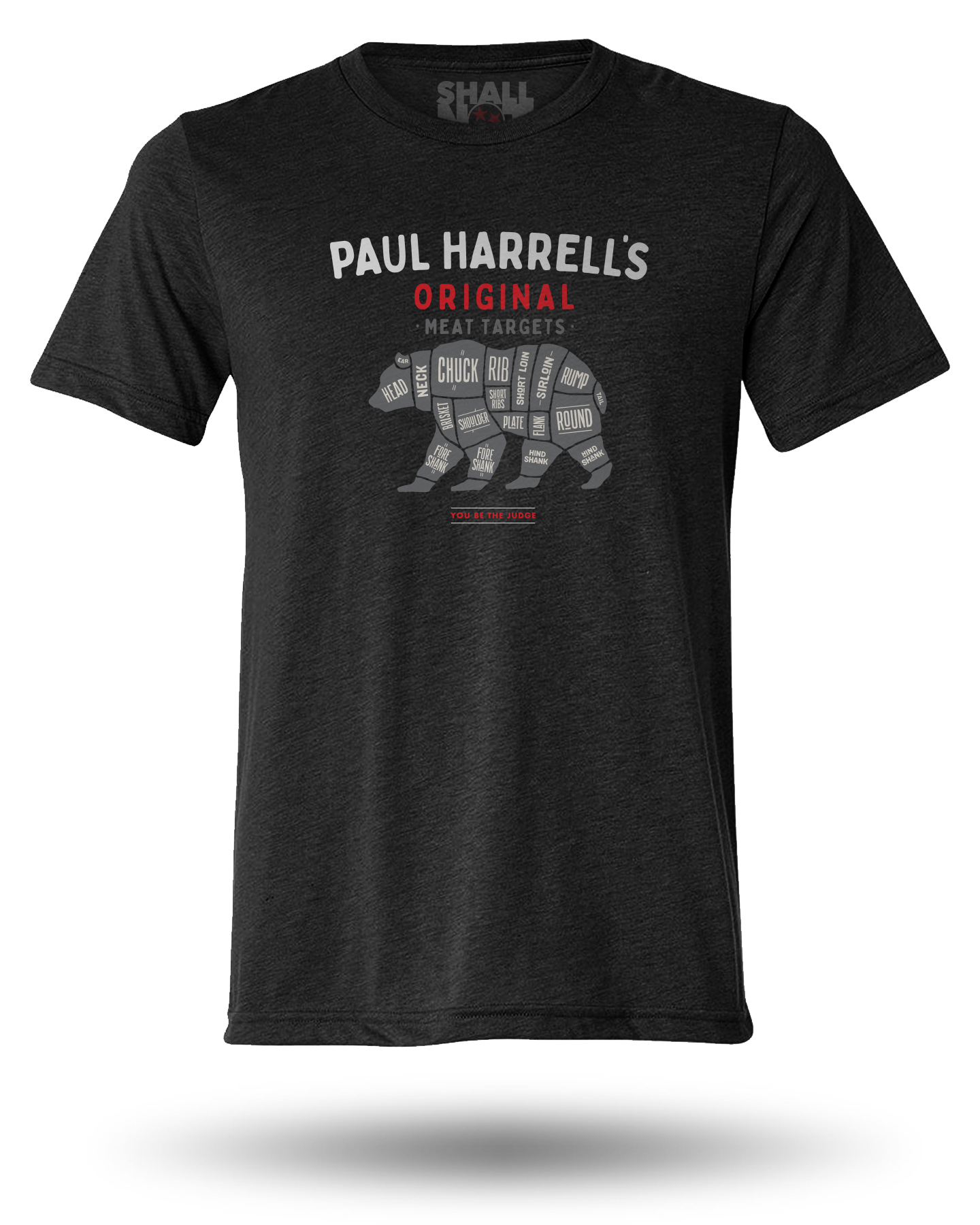 PAUL HARRELL MEAT TARGET TEE - BLACK (3XL & 4XL)