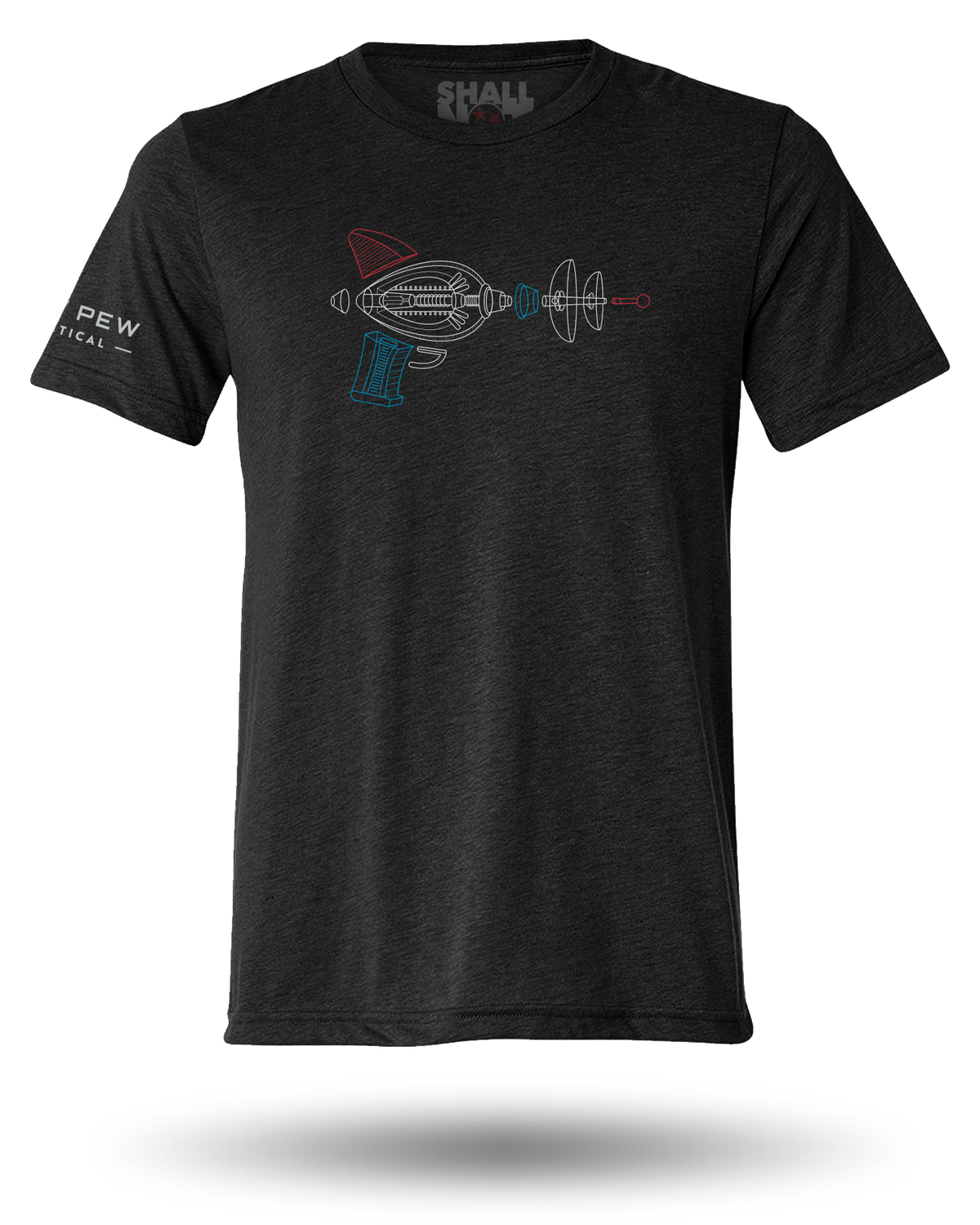 PEW PEW TACTICAL EXPLODED LASER VIEW TEE - BLACK