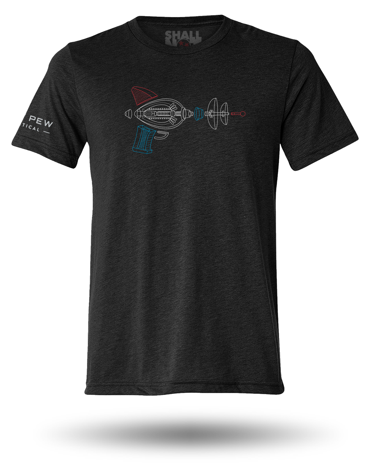 PEW PEW TACTICAL EXPLODED LASER VIEW TEE - BLACK